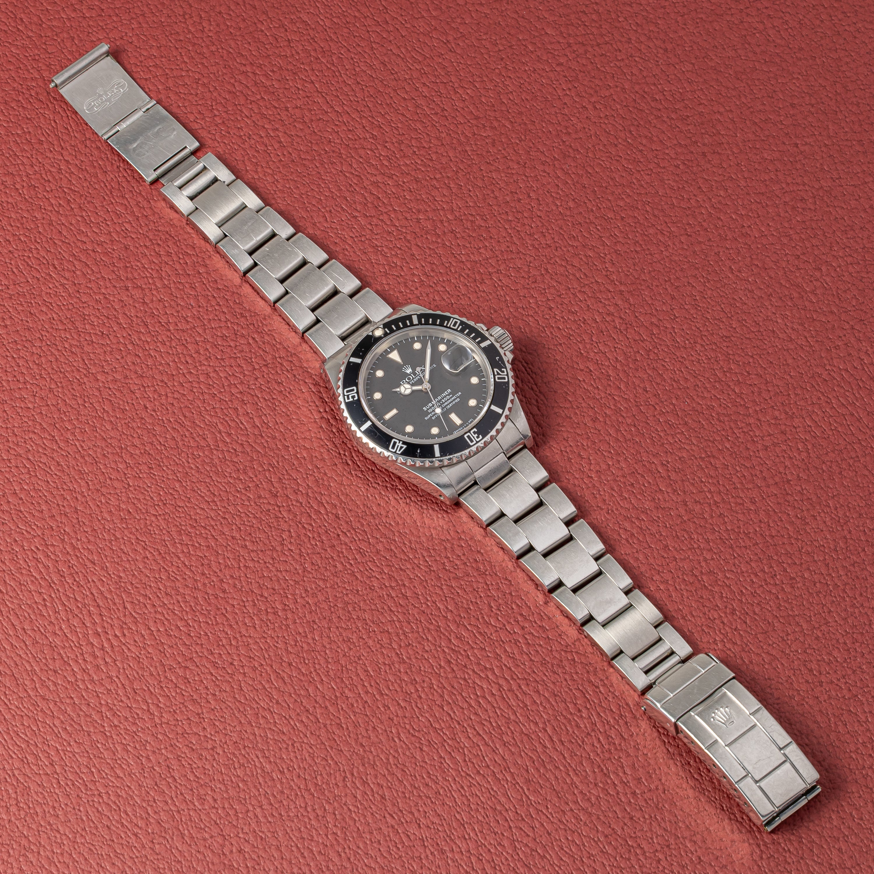 ロレックス サブマリーナー 自動巻き 1985年製 Ref.16800 フチあり夜光 箱、ギャラ、冊子付き