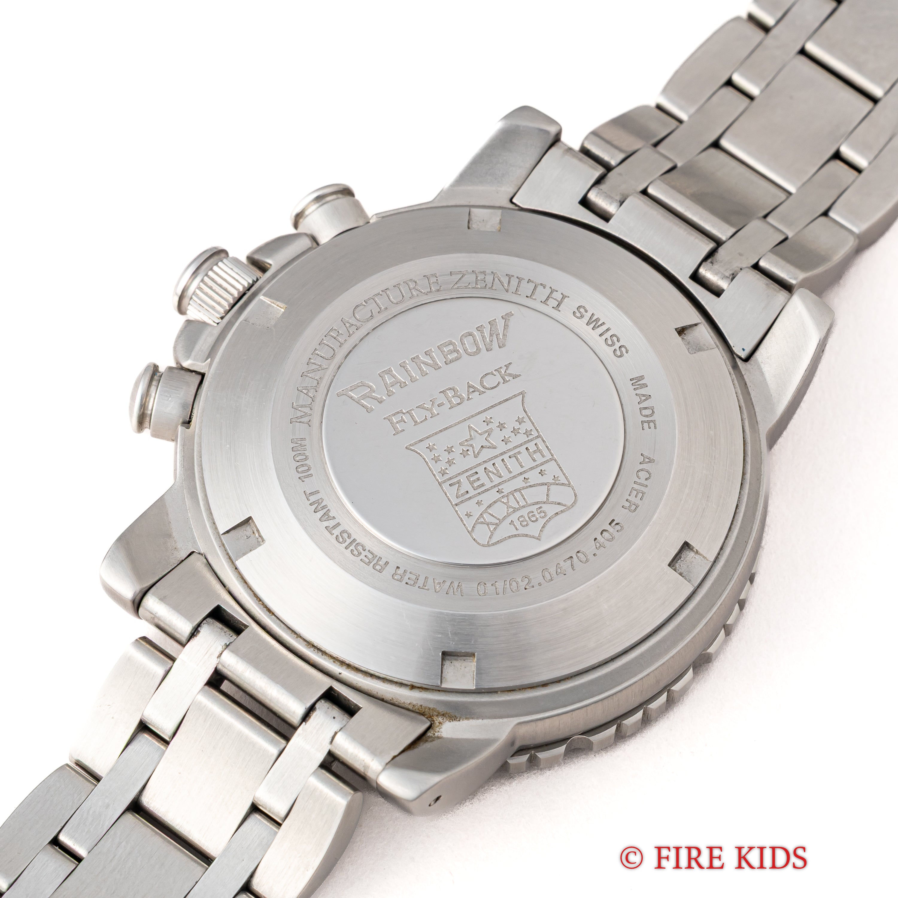 ゼニス エルプリメロ レインボー フライバック 1990年代製 自動巻クロノグラフ Cal.405 純正ブレス