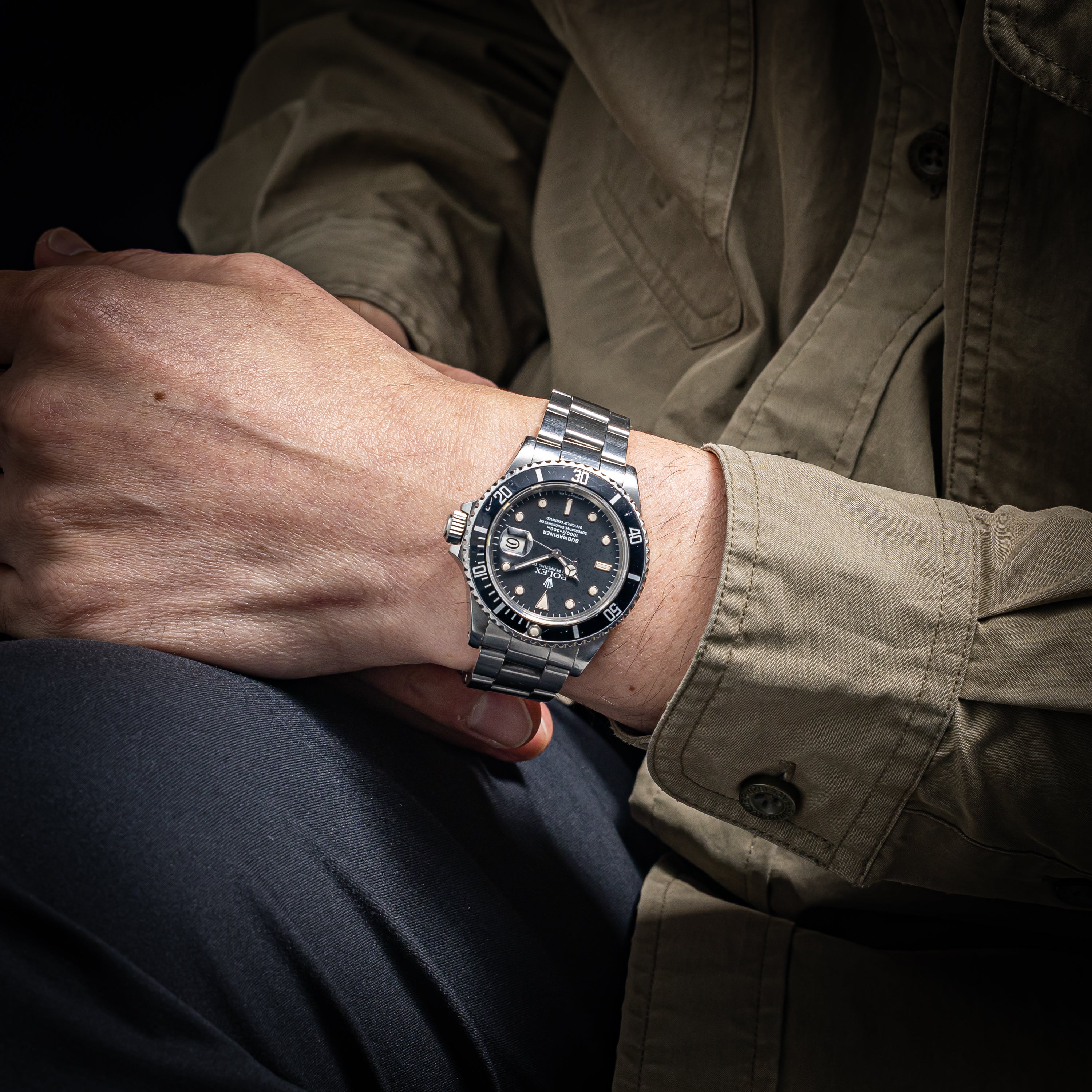 ロレックス サブマリーナー 自動巻き 1985年製 Ref.16800 フチあり夜光 箱、ギャラ、冊子付き