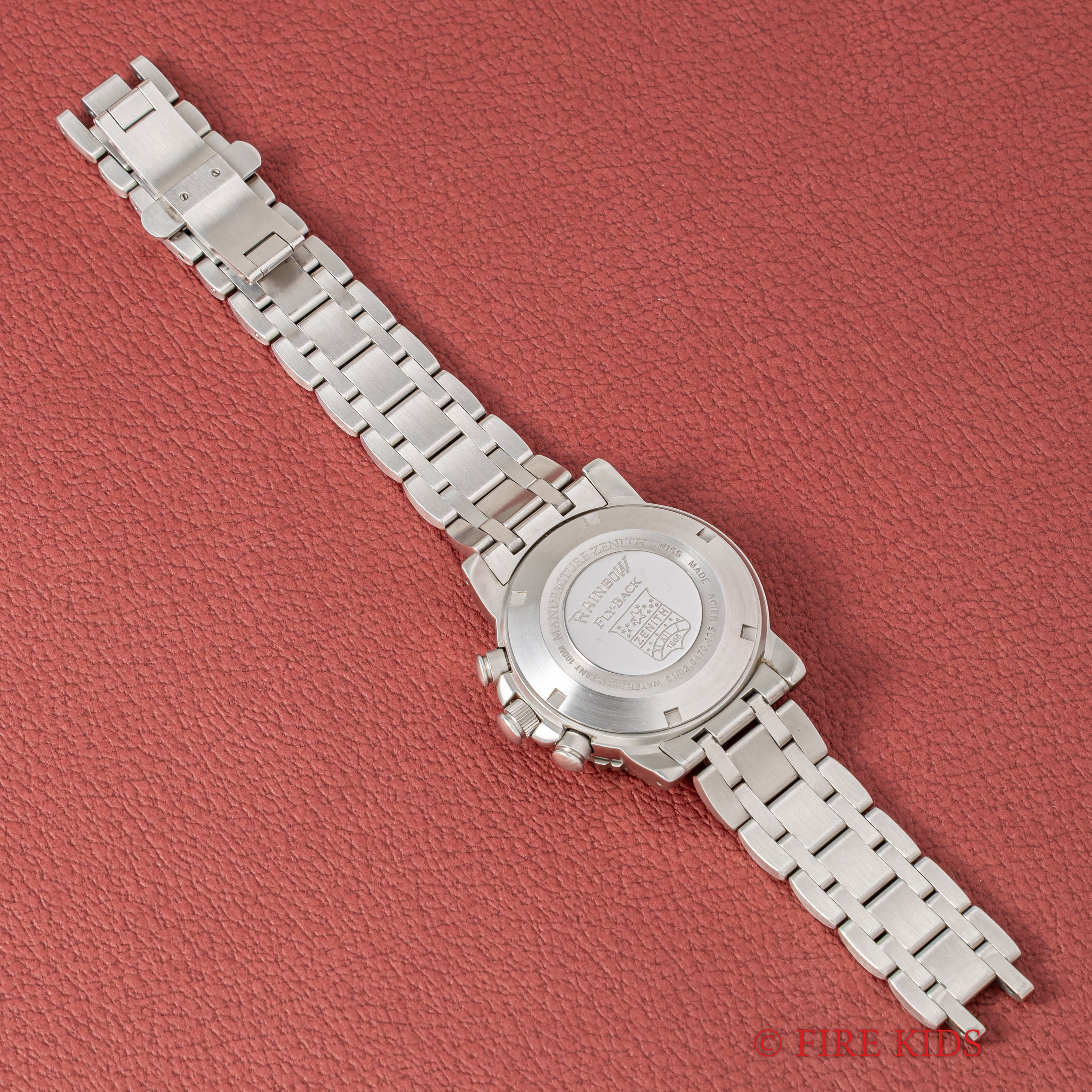 ゼニス エルプリメロ レインボー フライバック 1990年代製 自動巻クロノグラフ Cal.405 純正ブレス