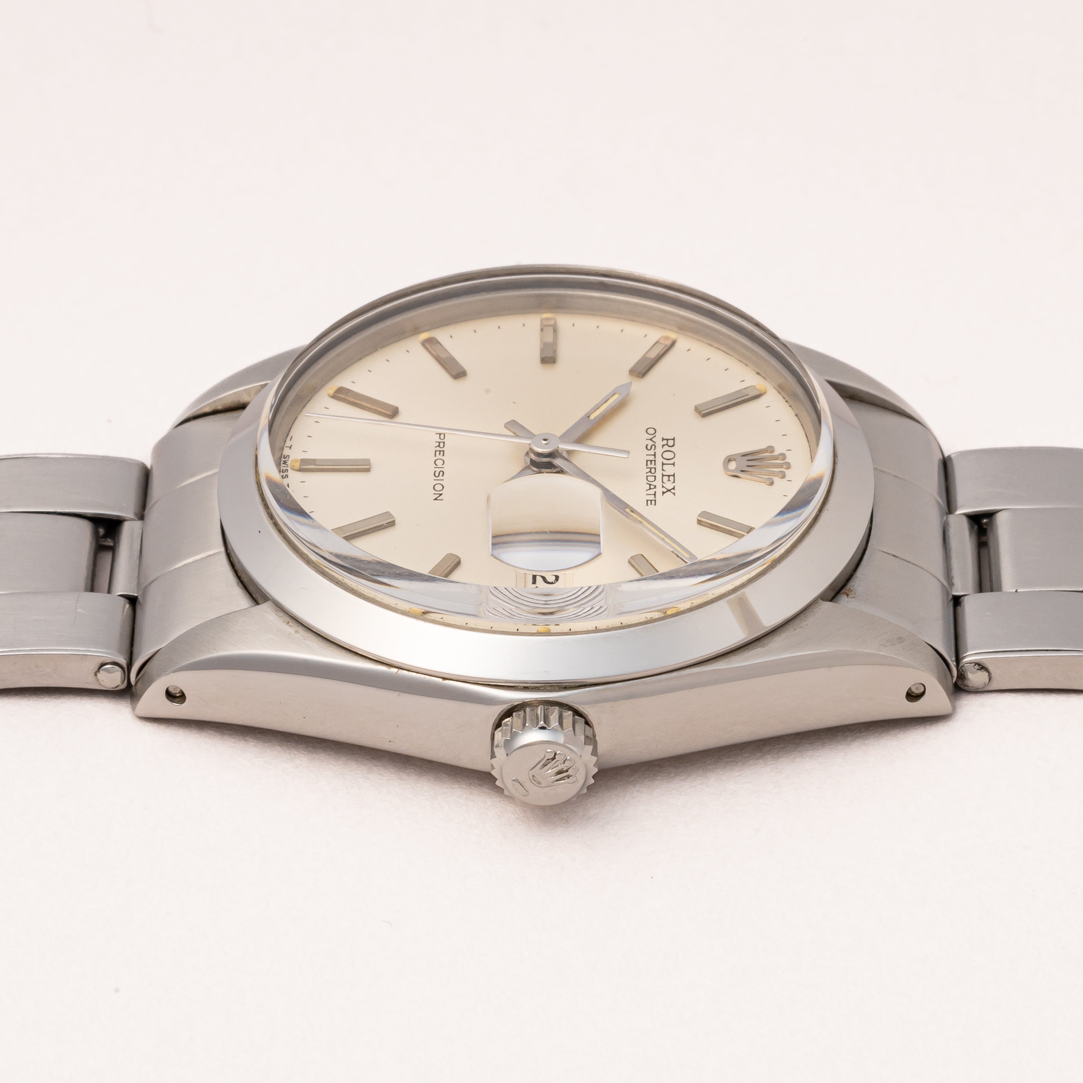 ロレックス オイスターデイト 1969年製 Ref.6694 純正リベットブレス