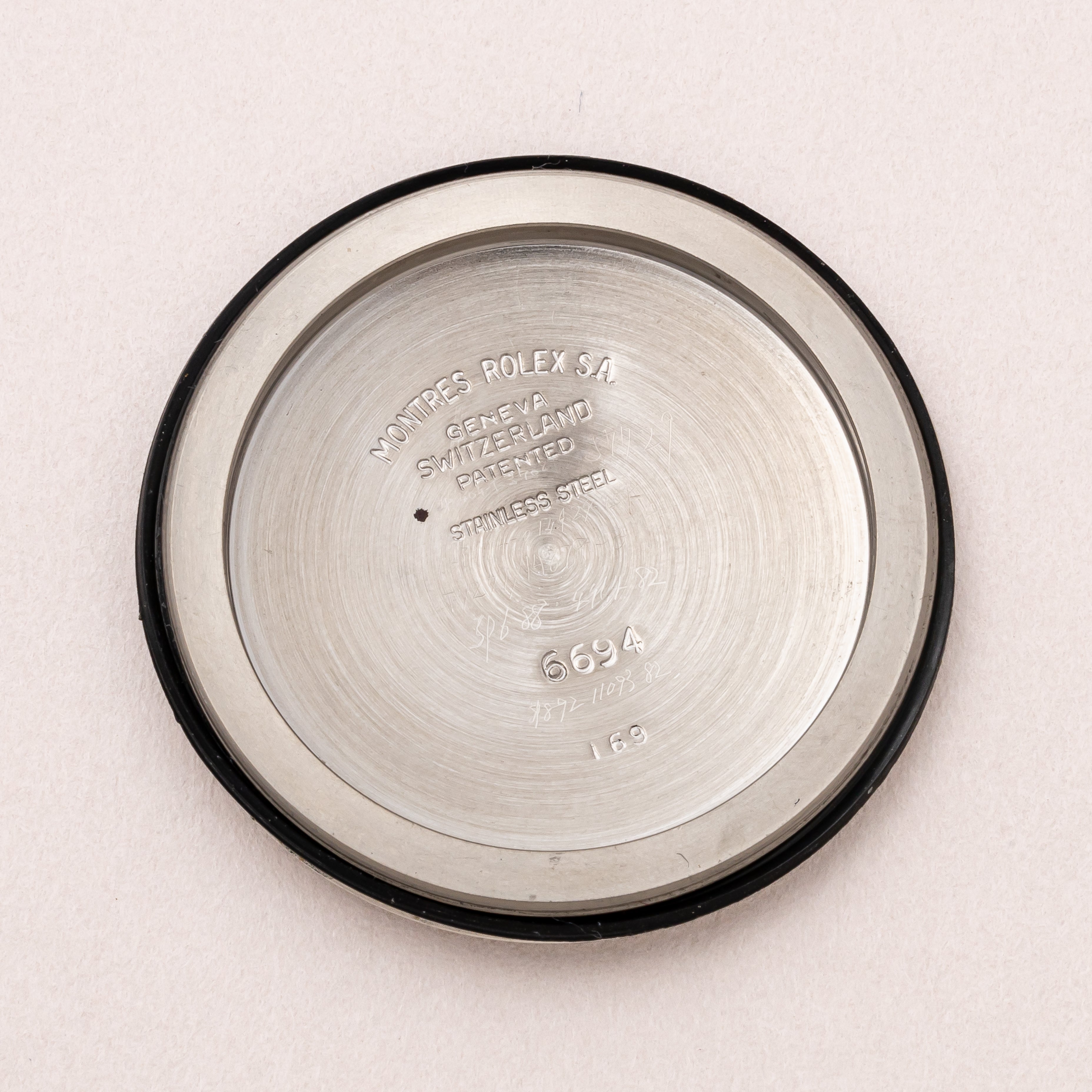 ロレックス オイスターデイト 1969年製 Ref.6694 純正リベットブレス