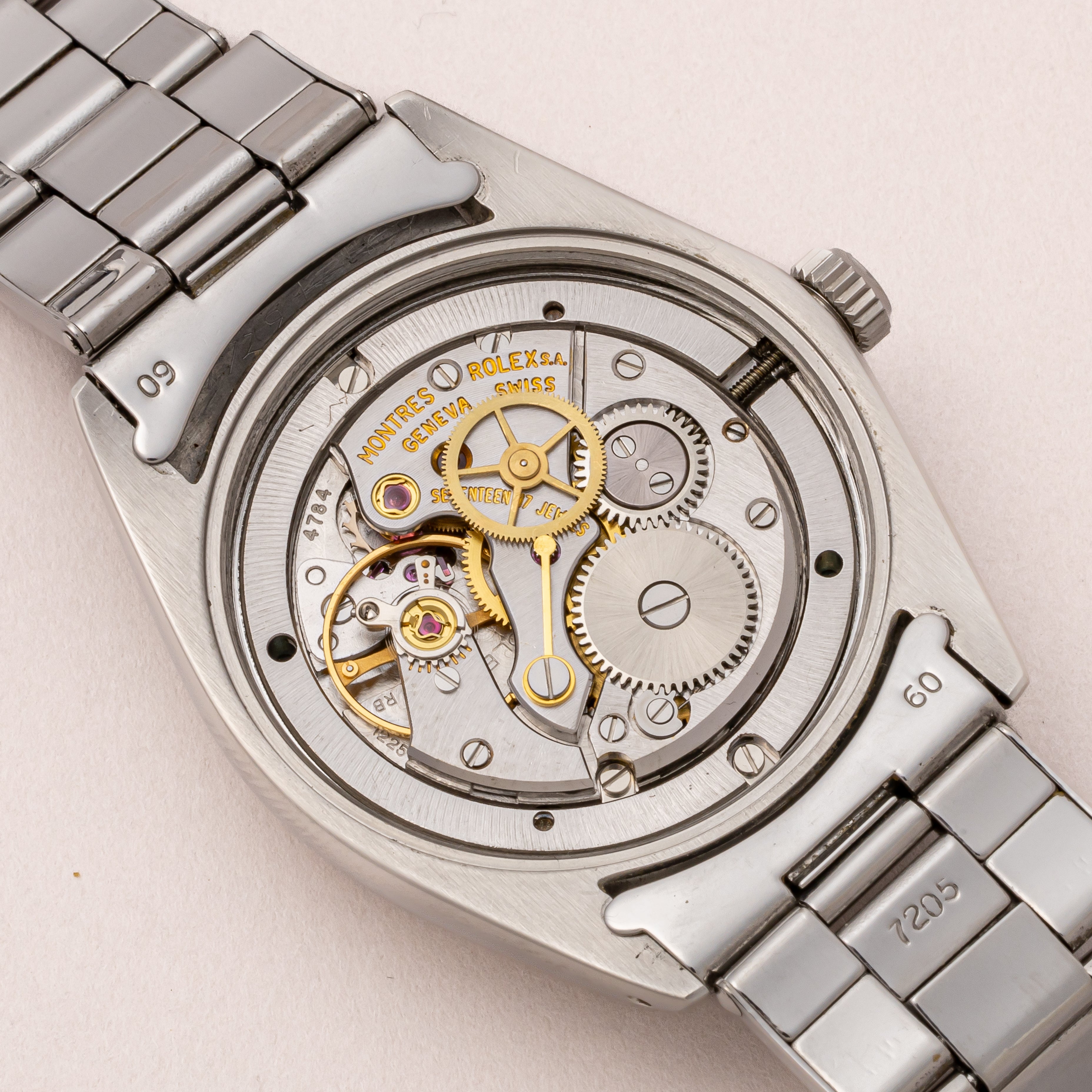 ロレックス オイスターデイト 1969年製 Ref.6694 純正リベットブレス