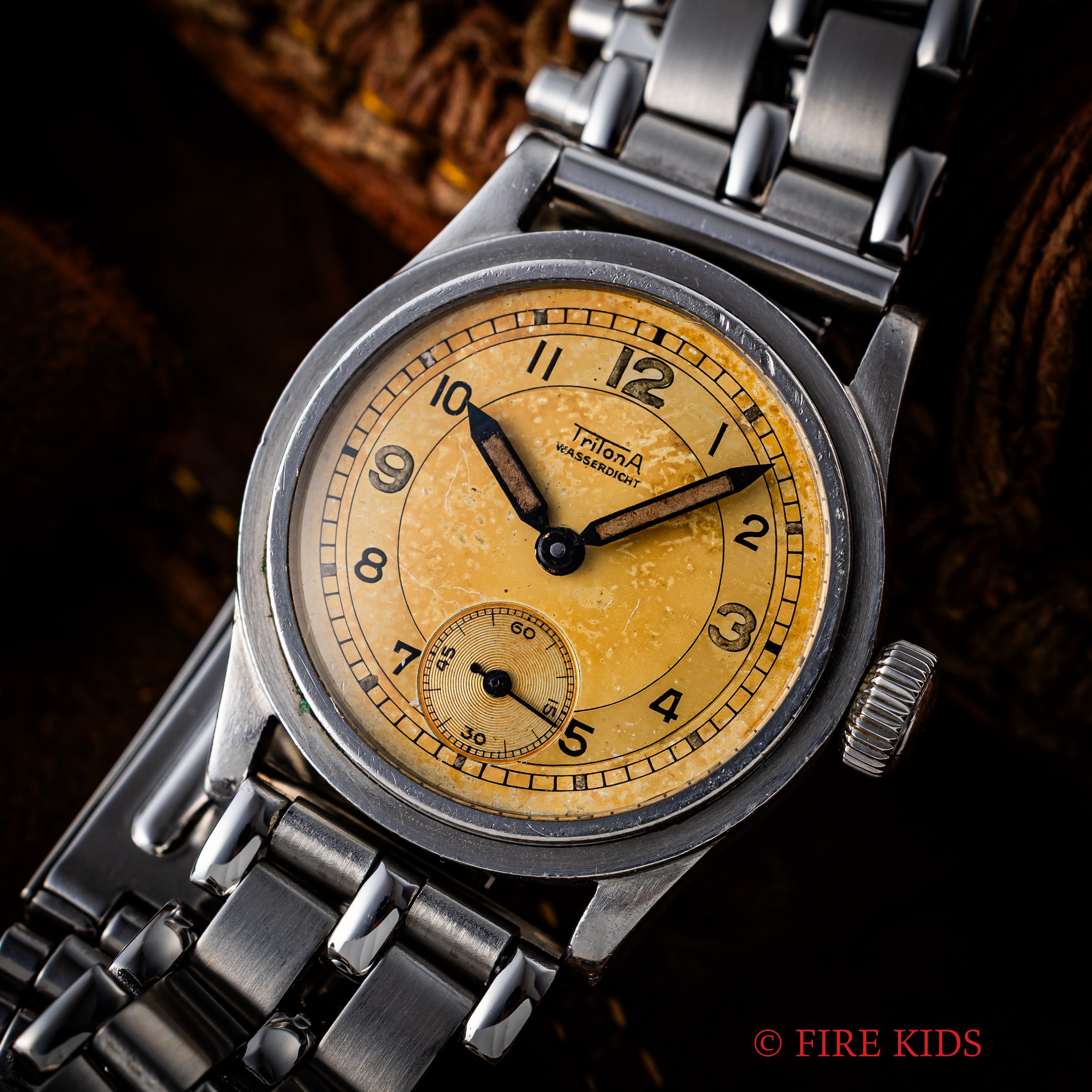 トリトーナ トレタケ 1940年代製 ドイツ時計 トレタケ ステップベゼル