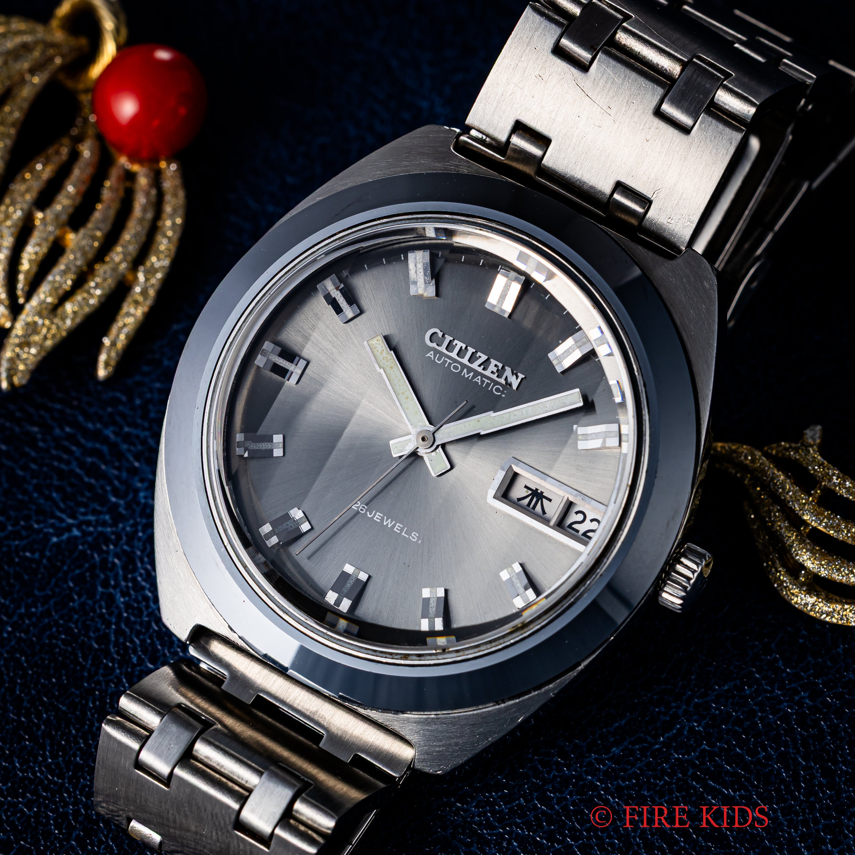 シチズン オートマチック 1971年製 純正ブレス カットガラス