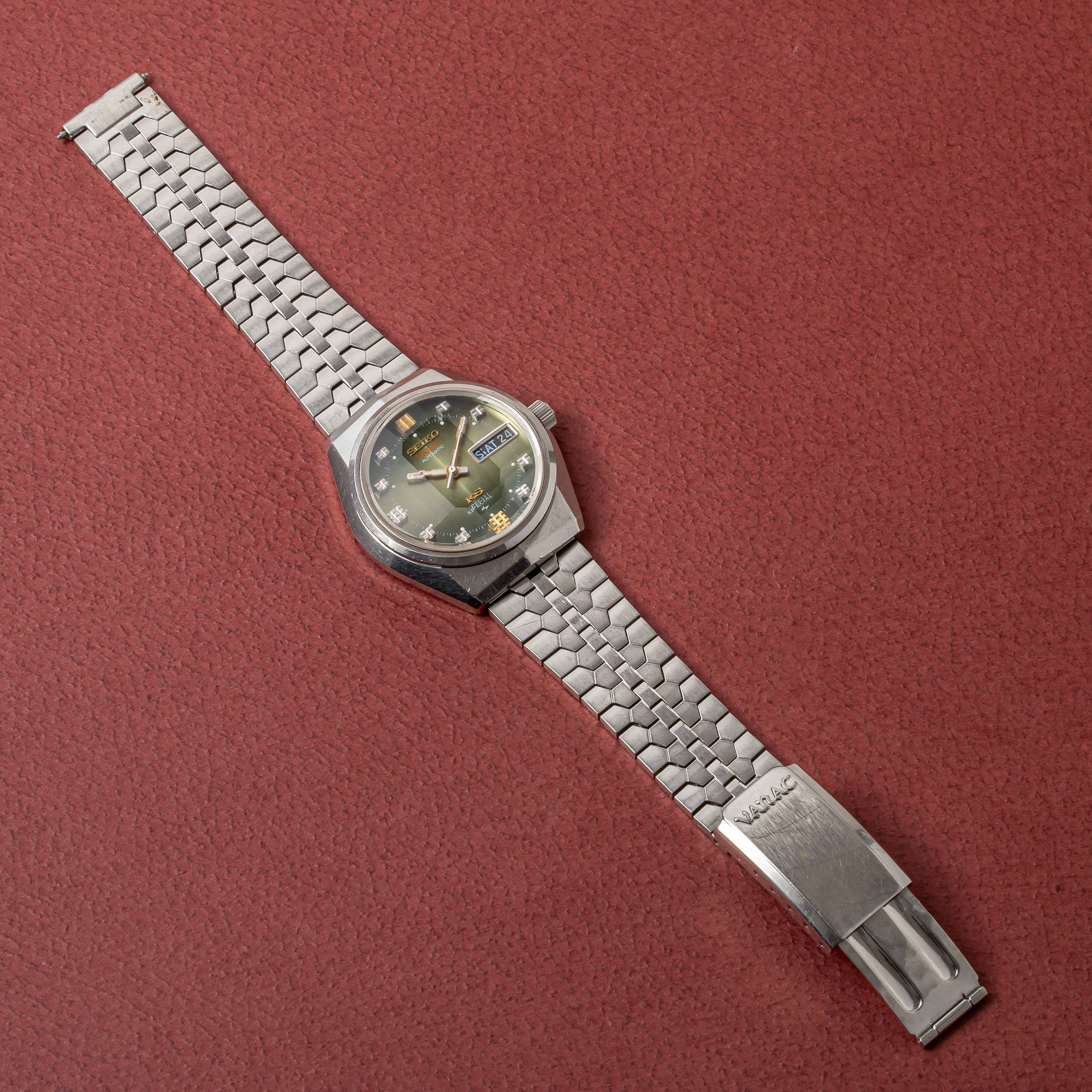 キングセイコー スペシャル バナック 1973年製 Ref.5256-6000 グリーングラデーションダイヤル