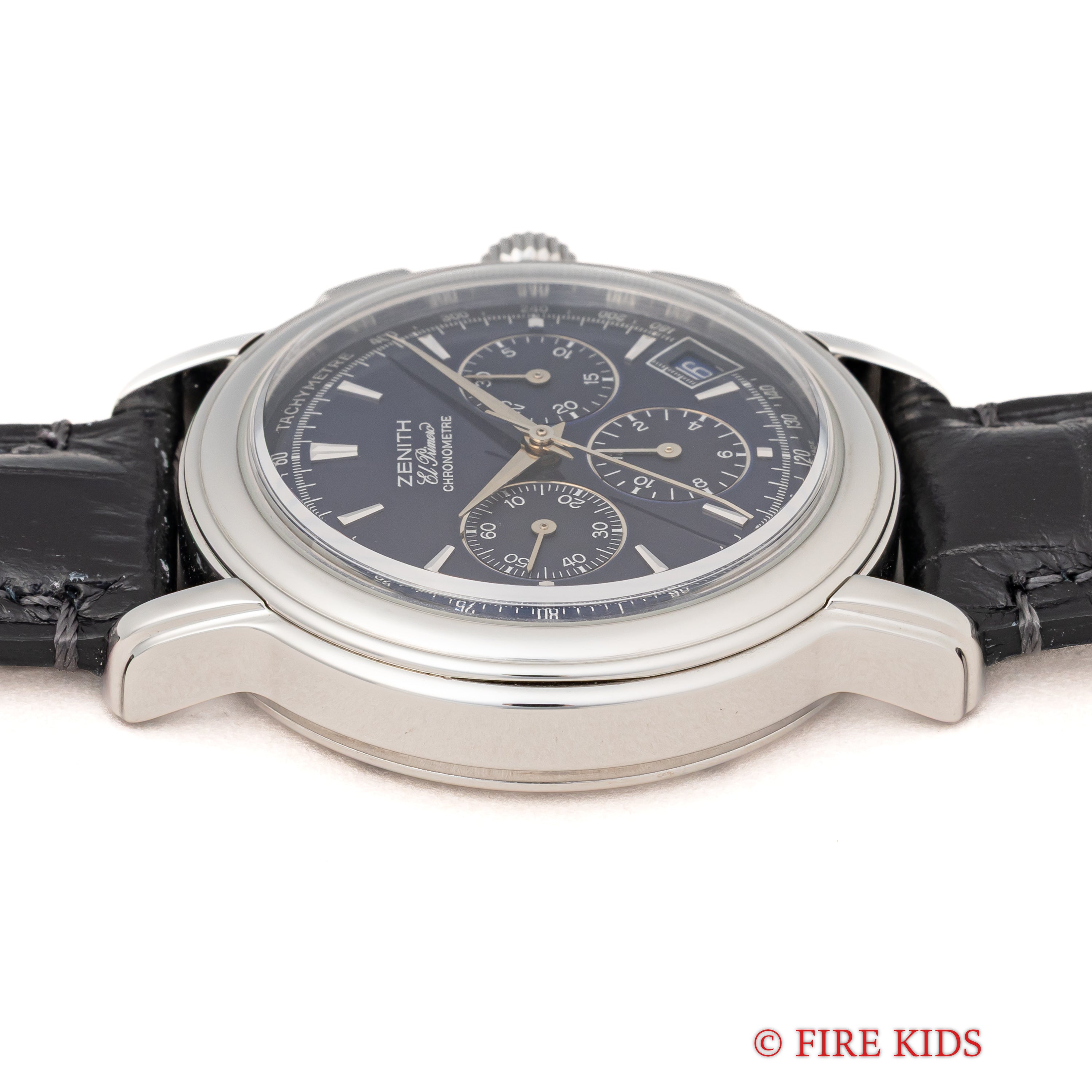 ゼニス エルプリメロ クロノマスター 1995年製 ブルーダイヤル クロノメーター自動巻クロノグラフ スケルトンバック