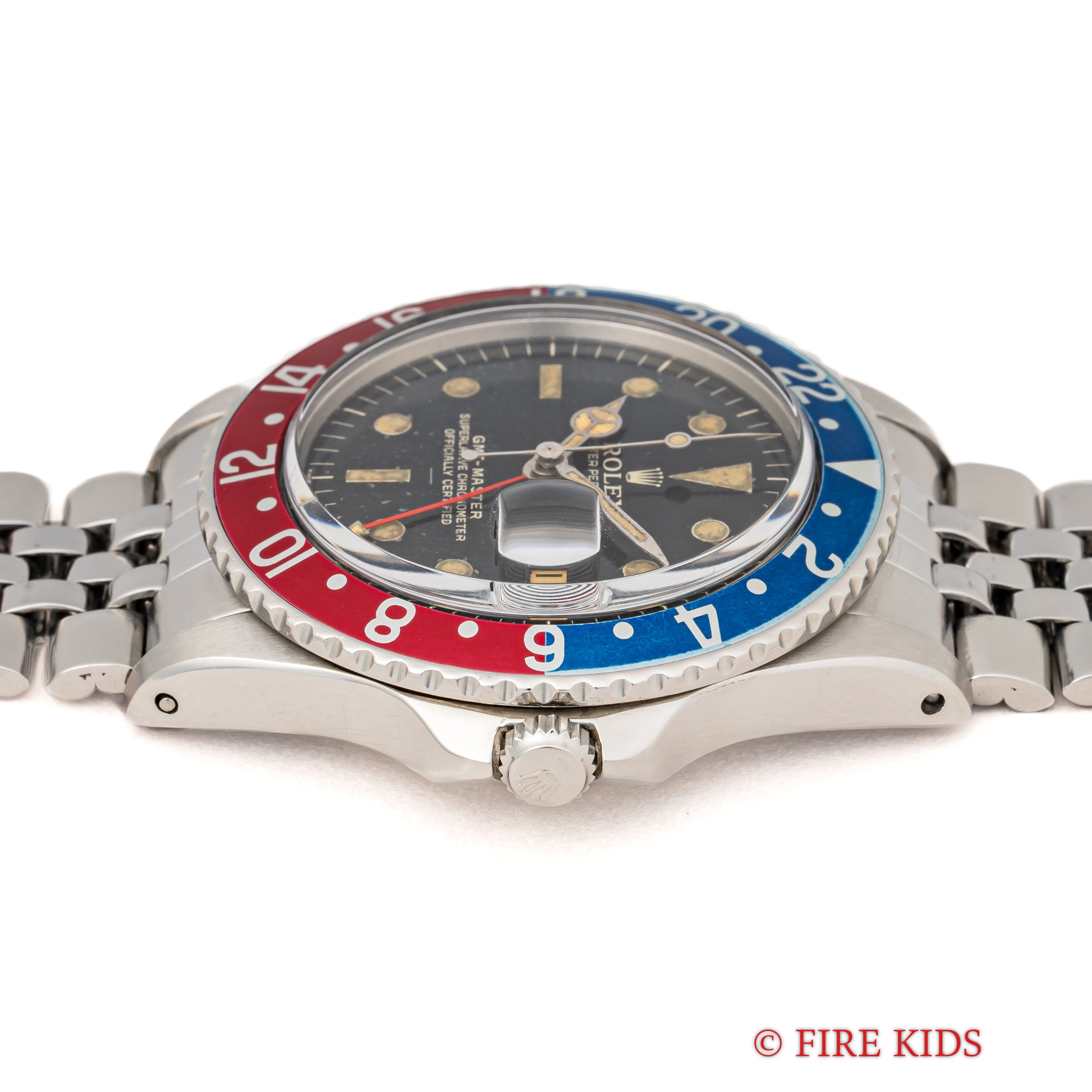 ロレックス GMTマスター 1963年製 Ref.1675 ラジアルミラーダイヤル 小針 アンダーバー PCGケース