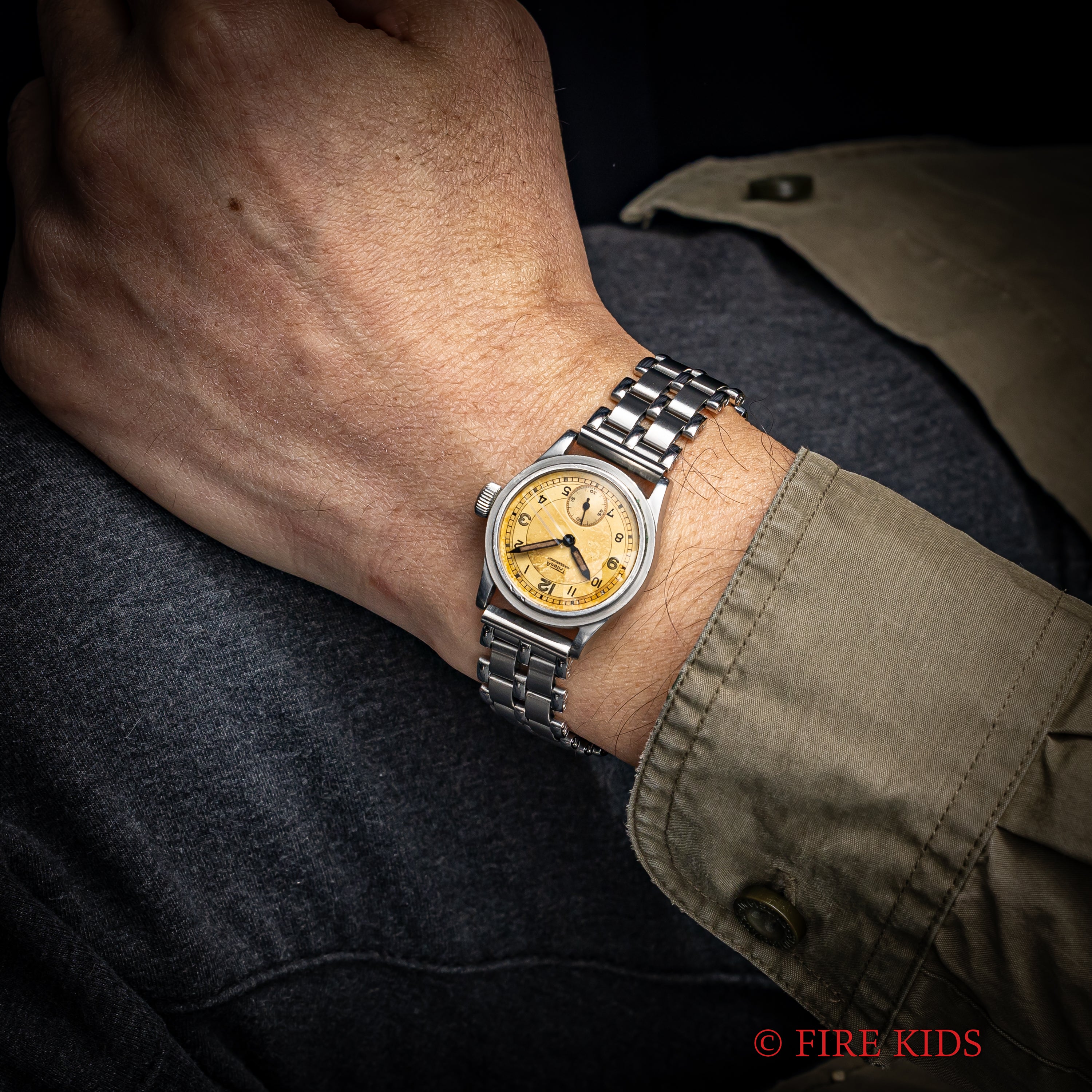 トリトーナ トレタケ 1940年代製 ドイツ時計 トレタケ ステップベゼル