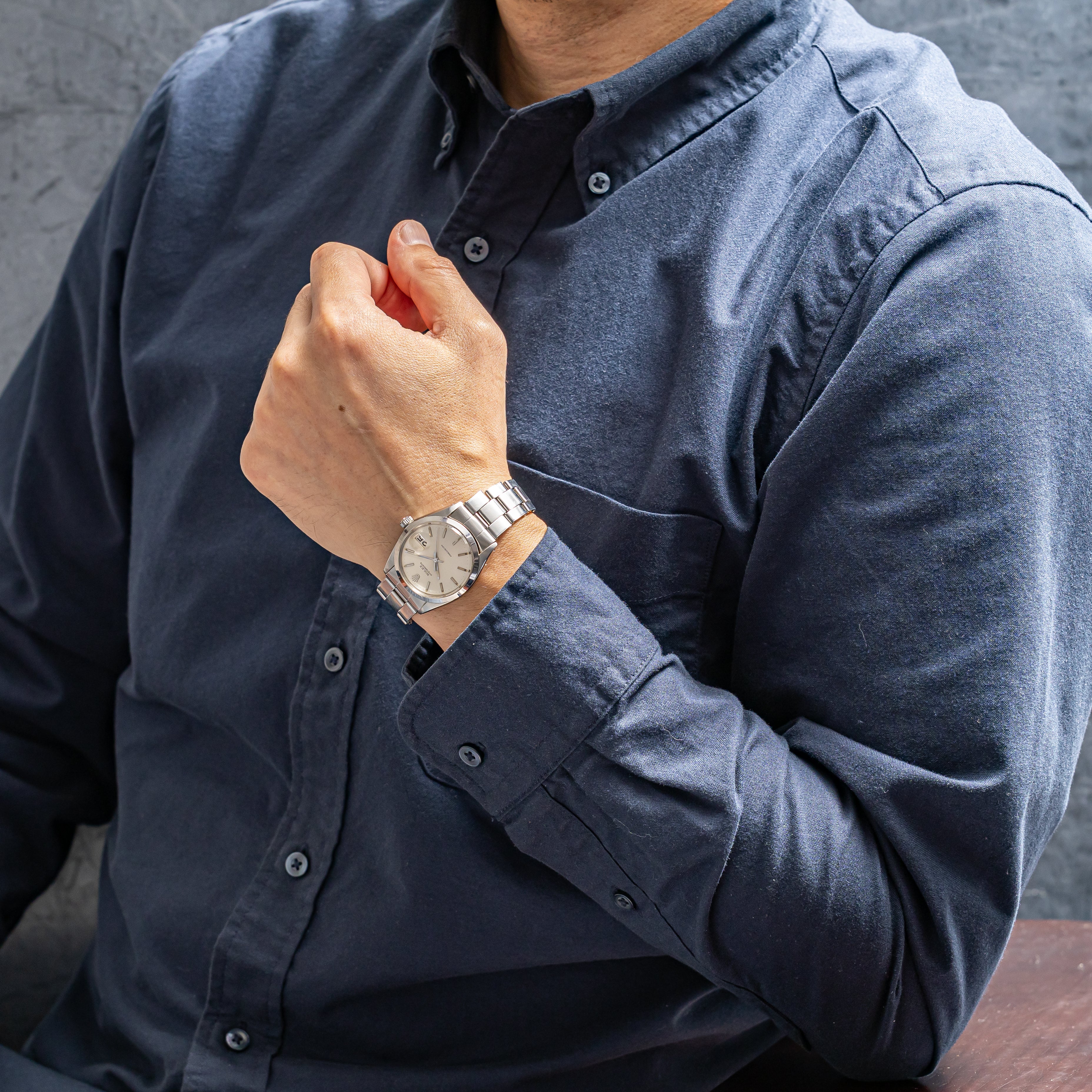 ロレックス オイスターデイト 1969年製 Ref.6694 純正リベットブレス