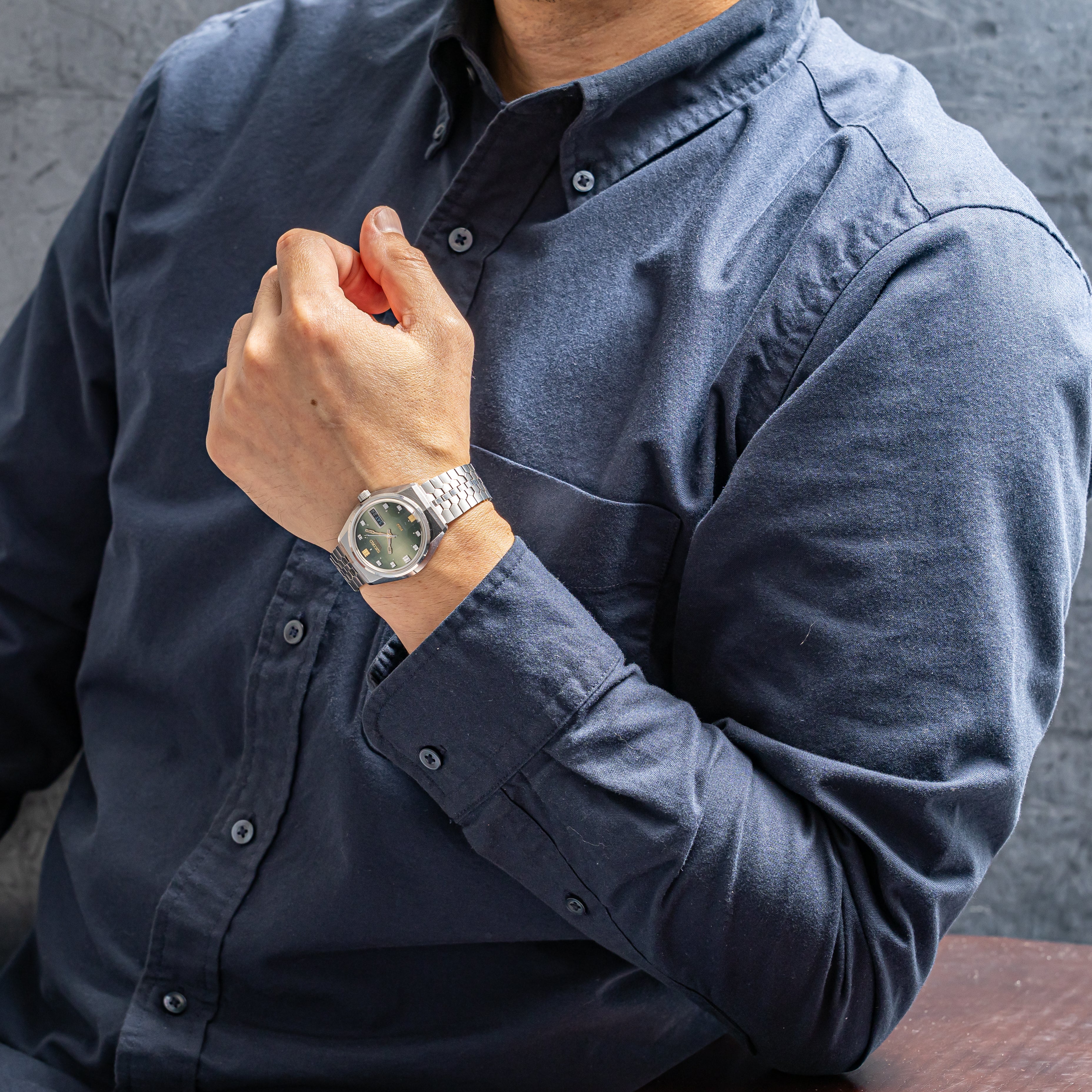 キングセイコー スペシャル バナック 1973年製 Ref.5256-6000 グリーングラデーションダイヤル