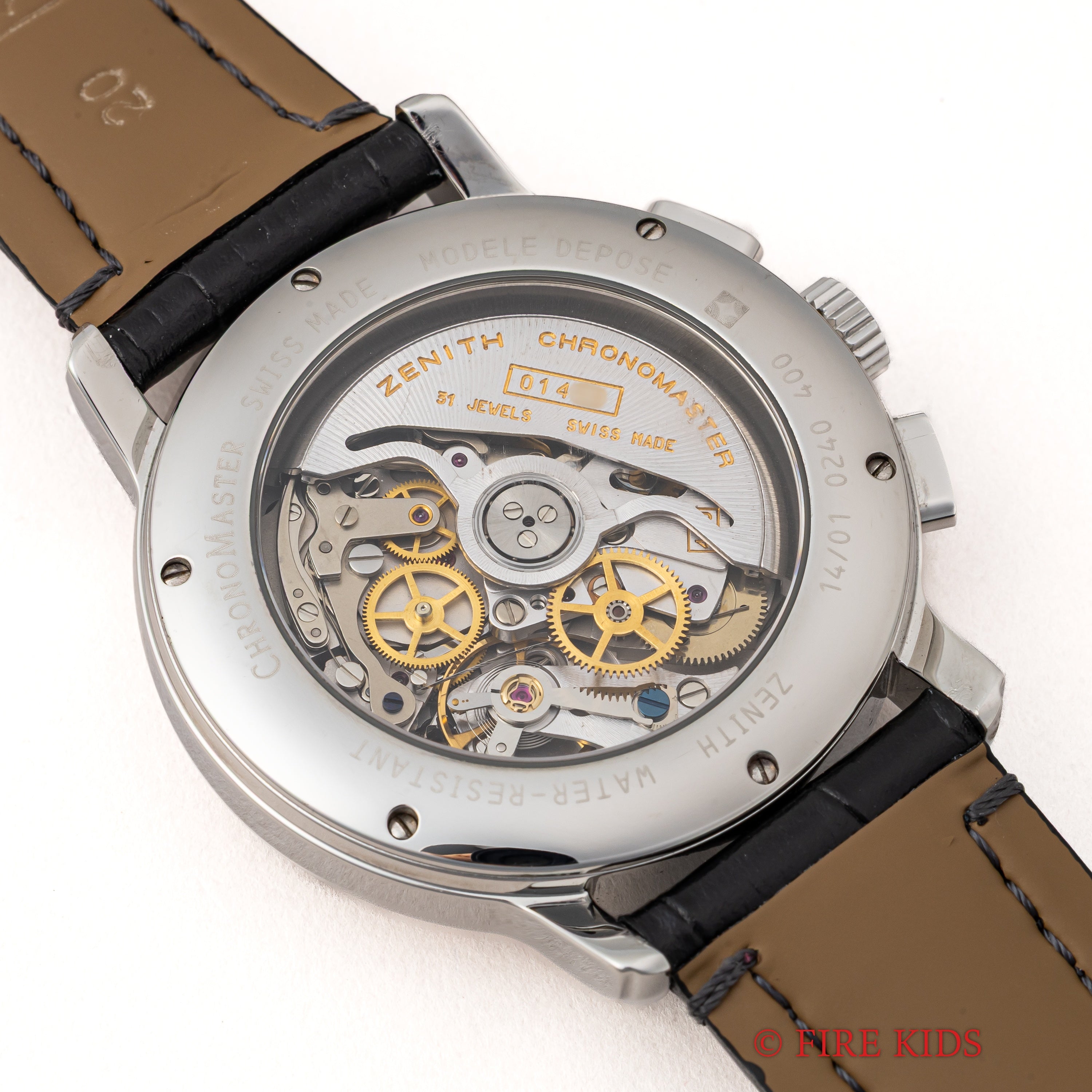 ゼニス エルプリメロ クロノマスター 1995年製 ブルーダイヤル クロノメーター自動巻クロノグラフ スケルトンバック