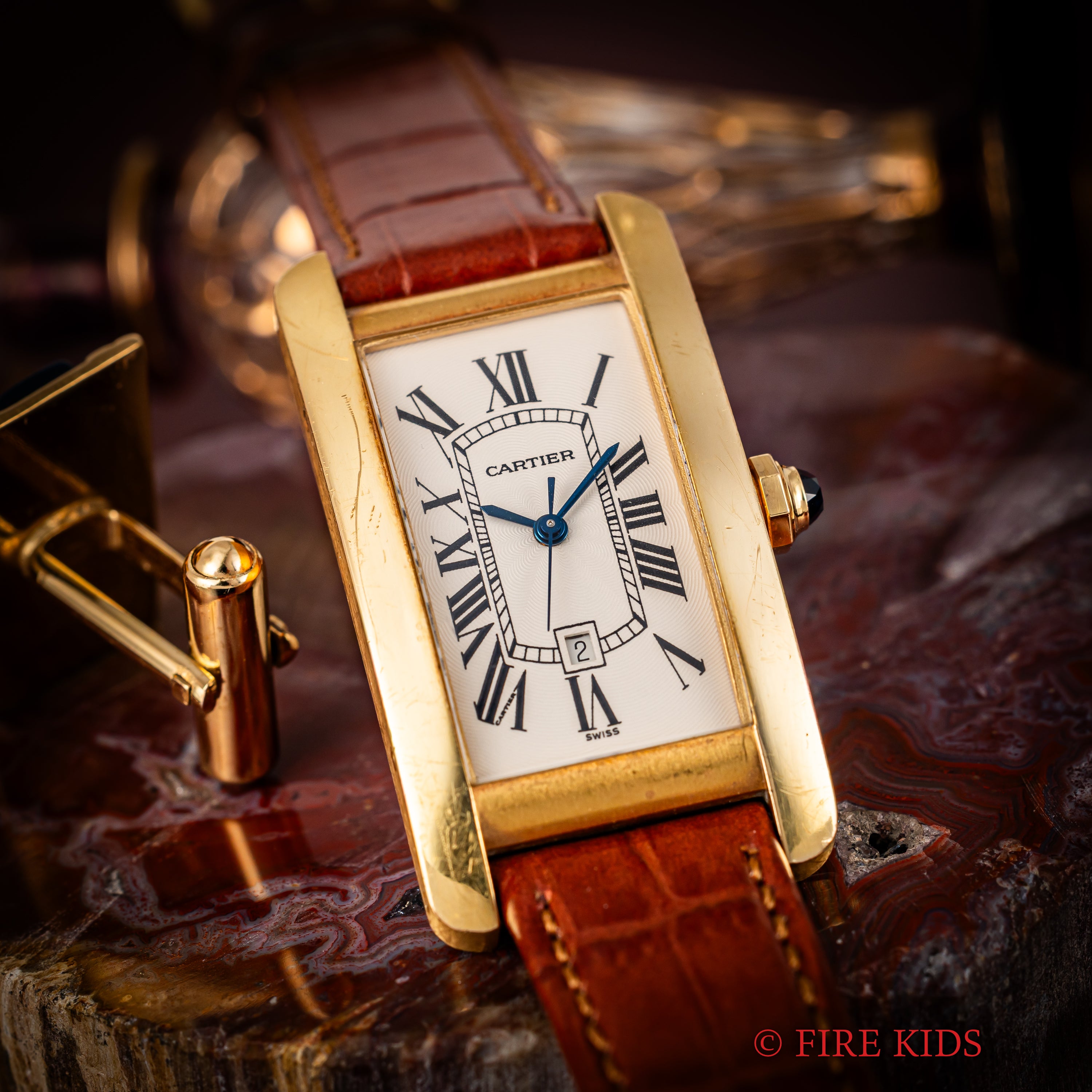 金無垢　稀少　Dバックル　Cartier K18 WG タンクアメリカン　SM 金無垢 稀少 Dバックル Cartier K18 WG タンクアメリカン SM 金無垢