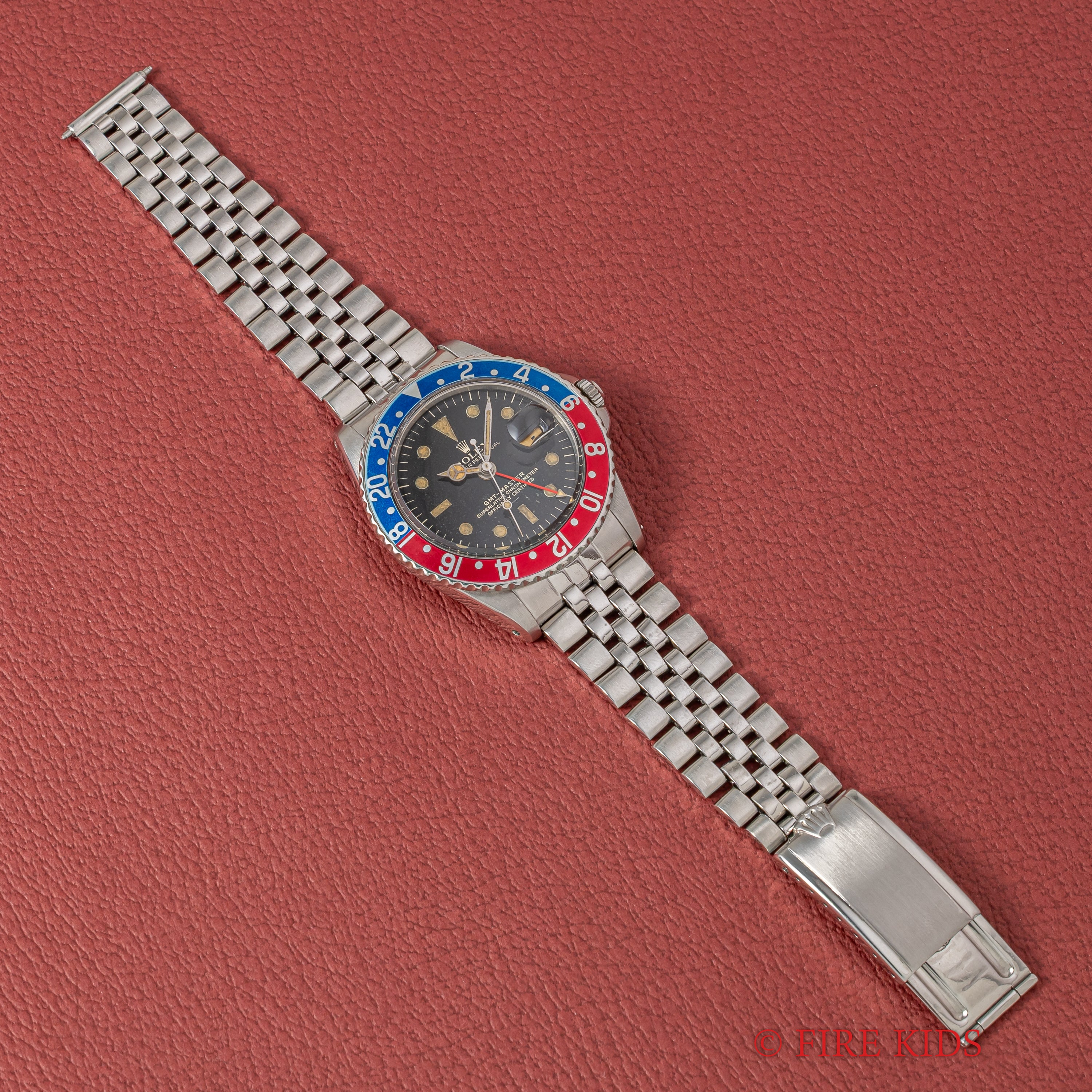 ロレックス GMTマスター 1963年製 Ref.1675 ラジアルミラーダイヤル 小針 アンダーバー PCGケース