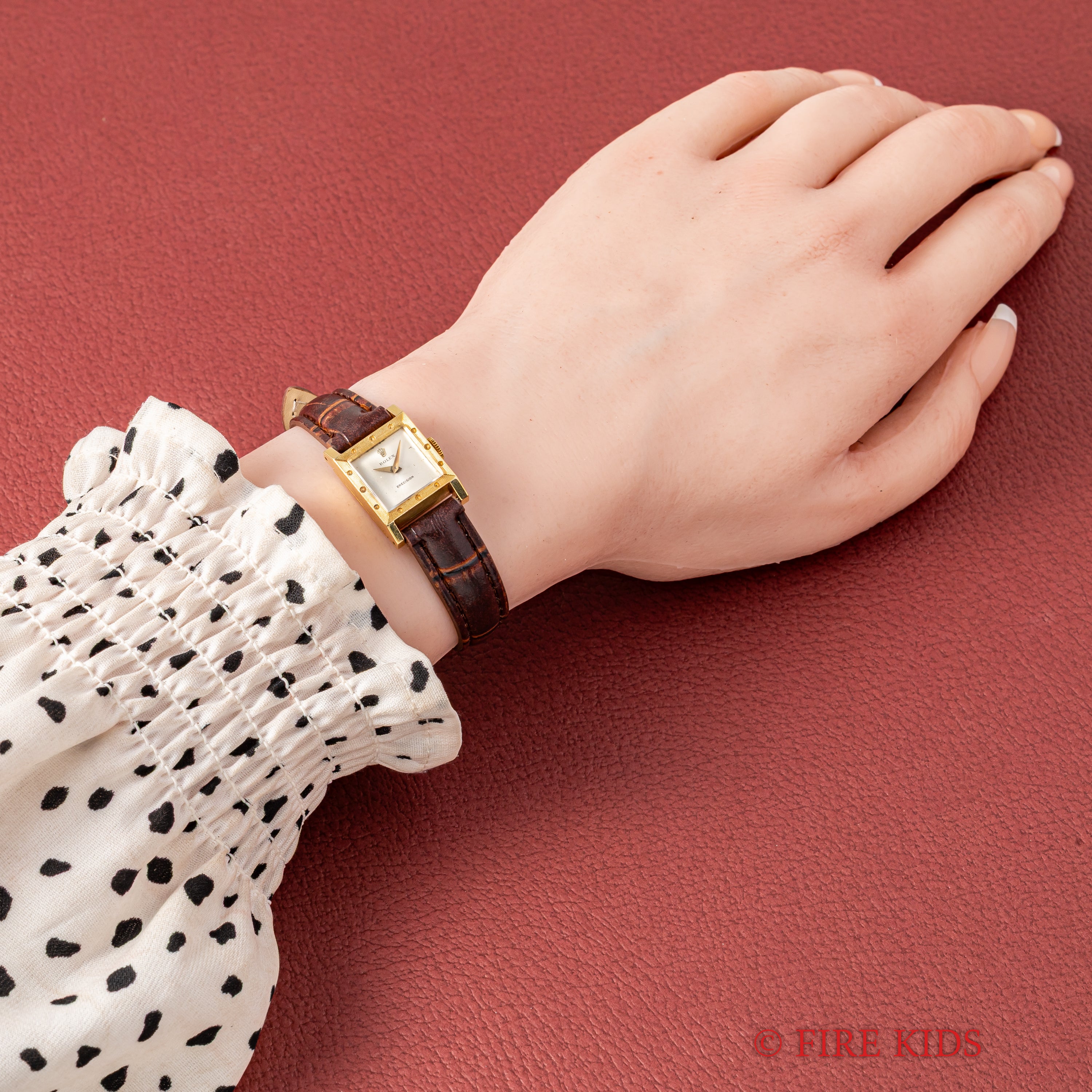 ロレックス 1960年製 Ref.9251 K18YG レディース スクエアケース 手巻き