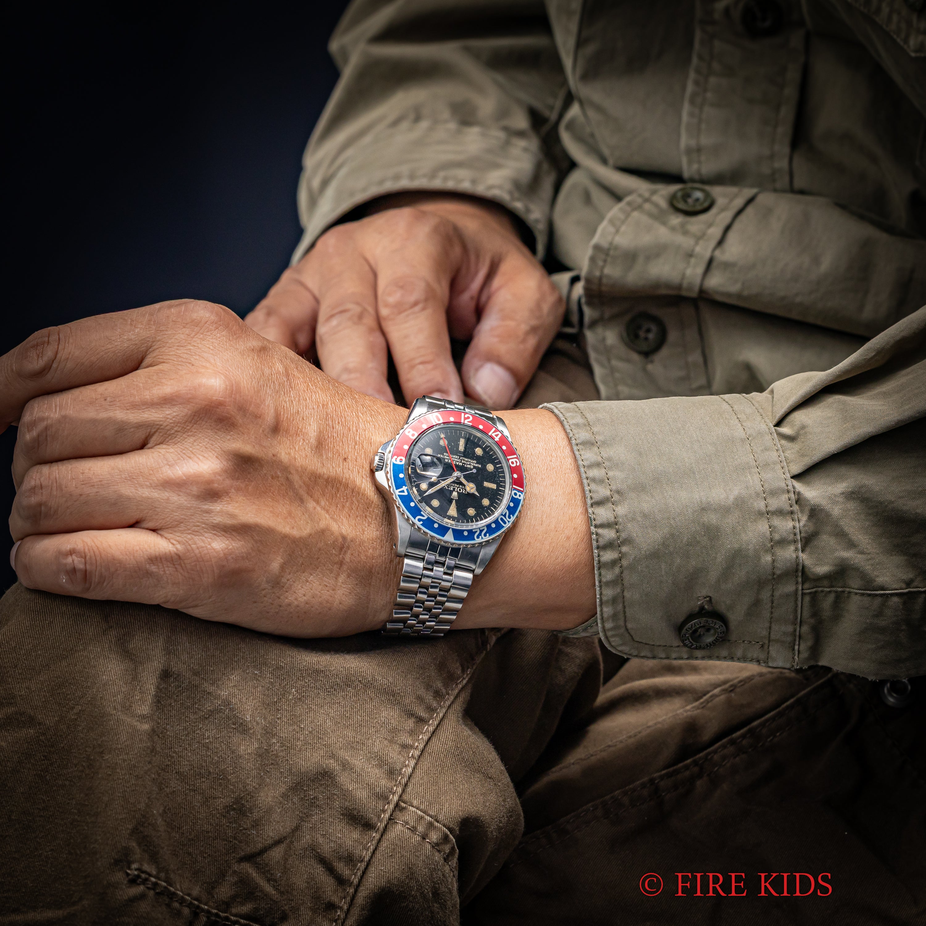 ロレックス GMTマスター 1963年製 Ref.1675 ラジアルミラーダイヤル 小針 アンダーバー PCGケース