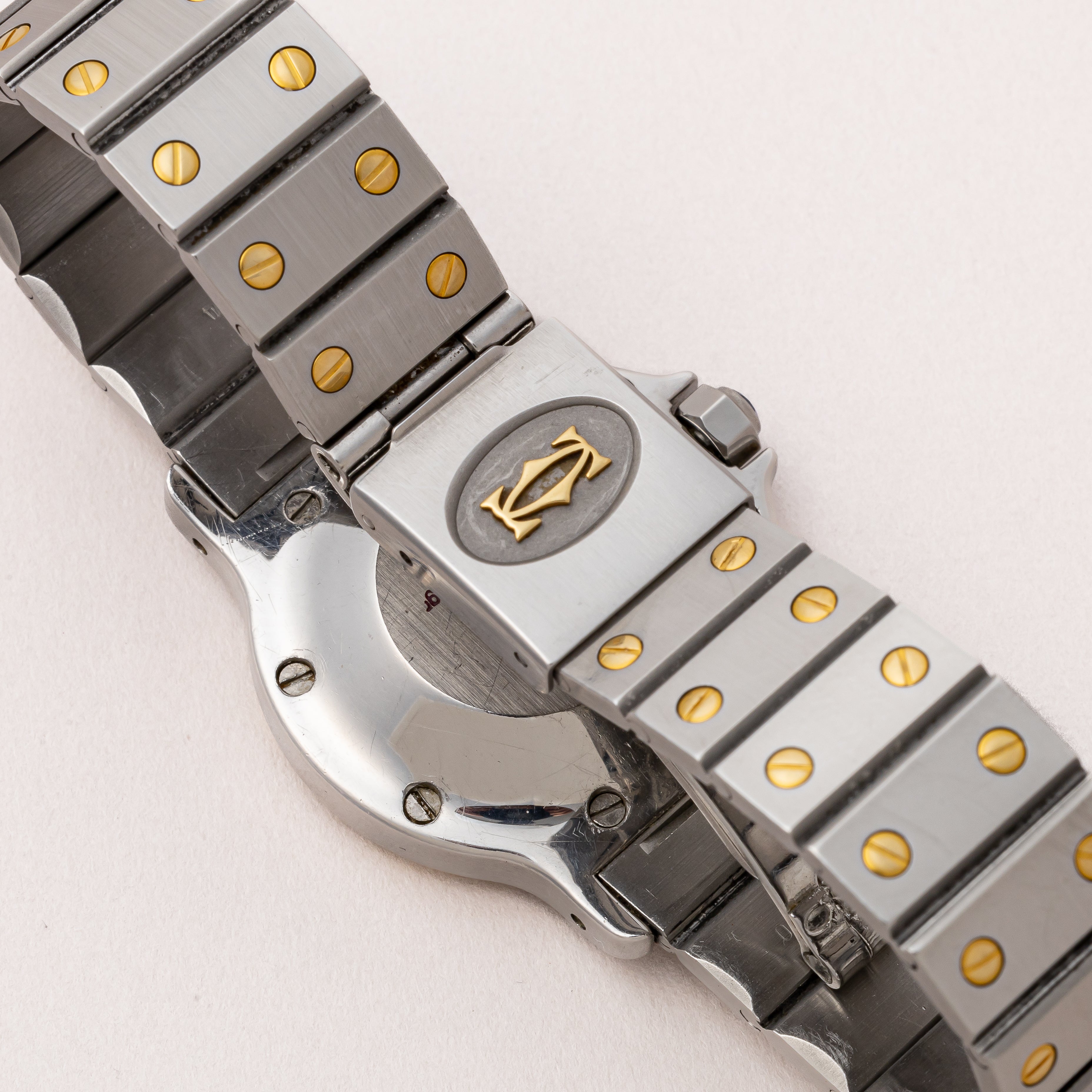 カルティエ サントスオクタゴン LMサイズ 1980年代製 コンビ