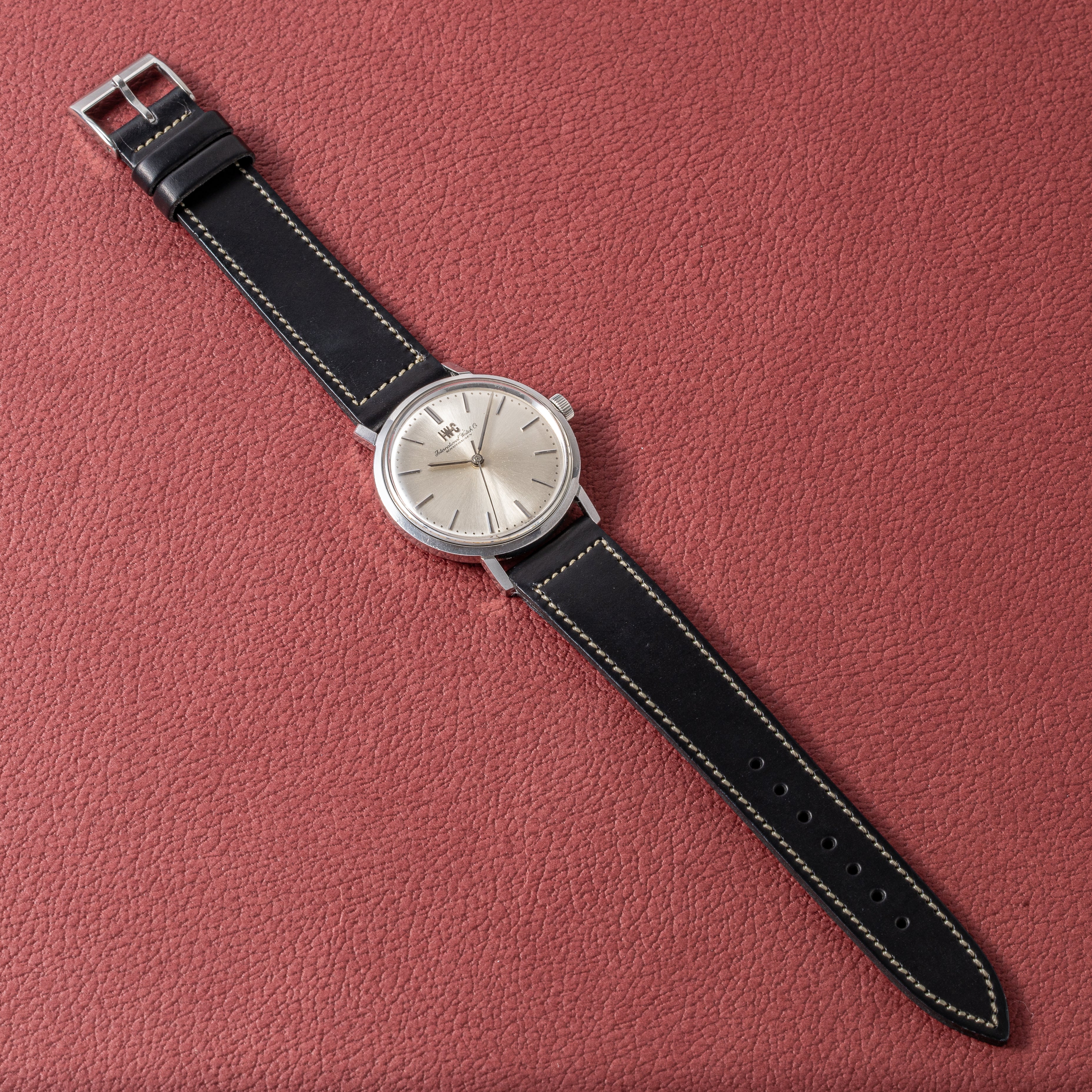 IWC ラウンドケース 1970年製 Ref.1818 手巻き Cal.89 シルバーダイヤル