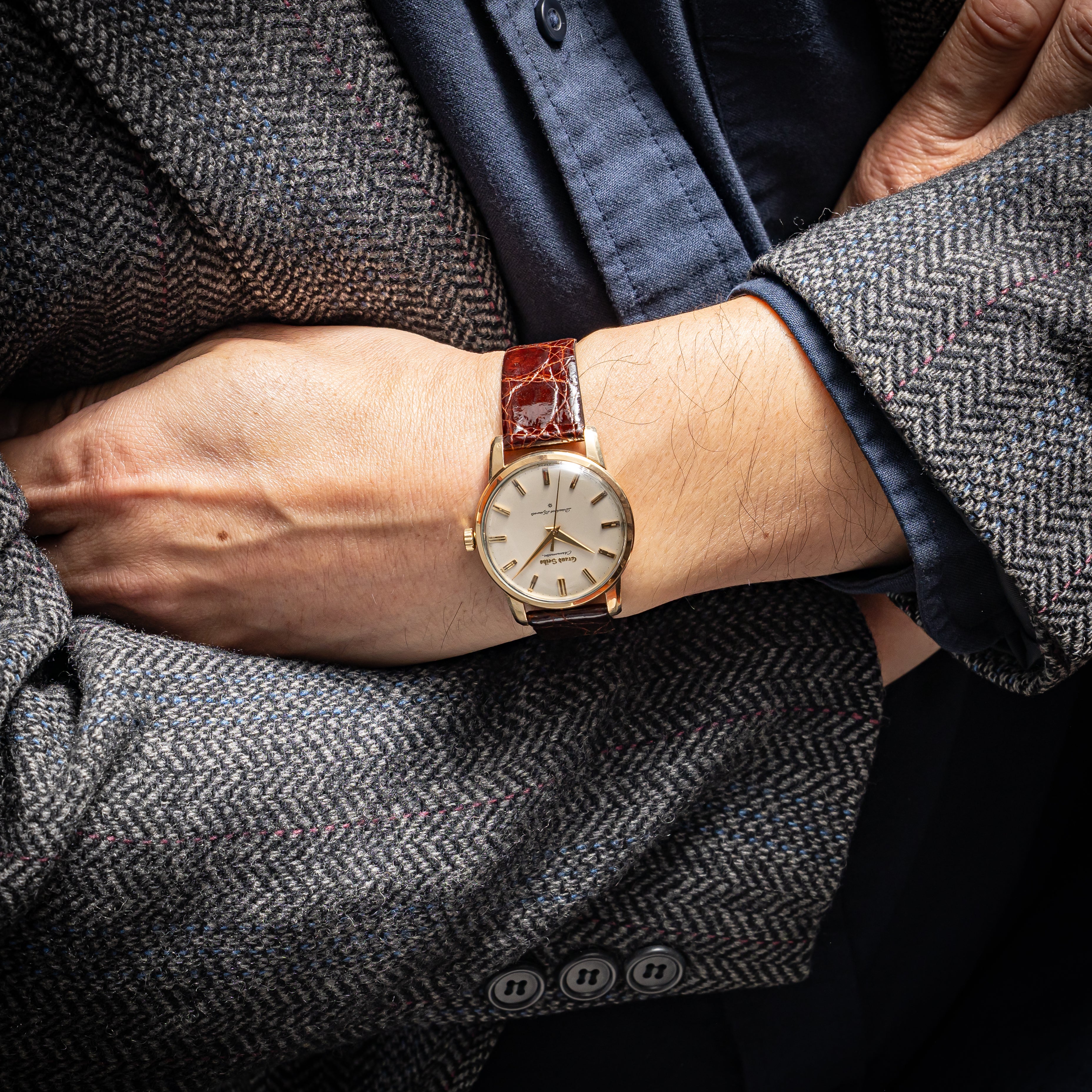 グランドセイコー ファーストモデル 1963年製 Ref.J14070GS 純正尾錠付き