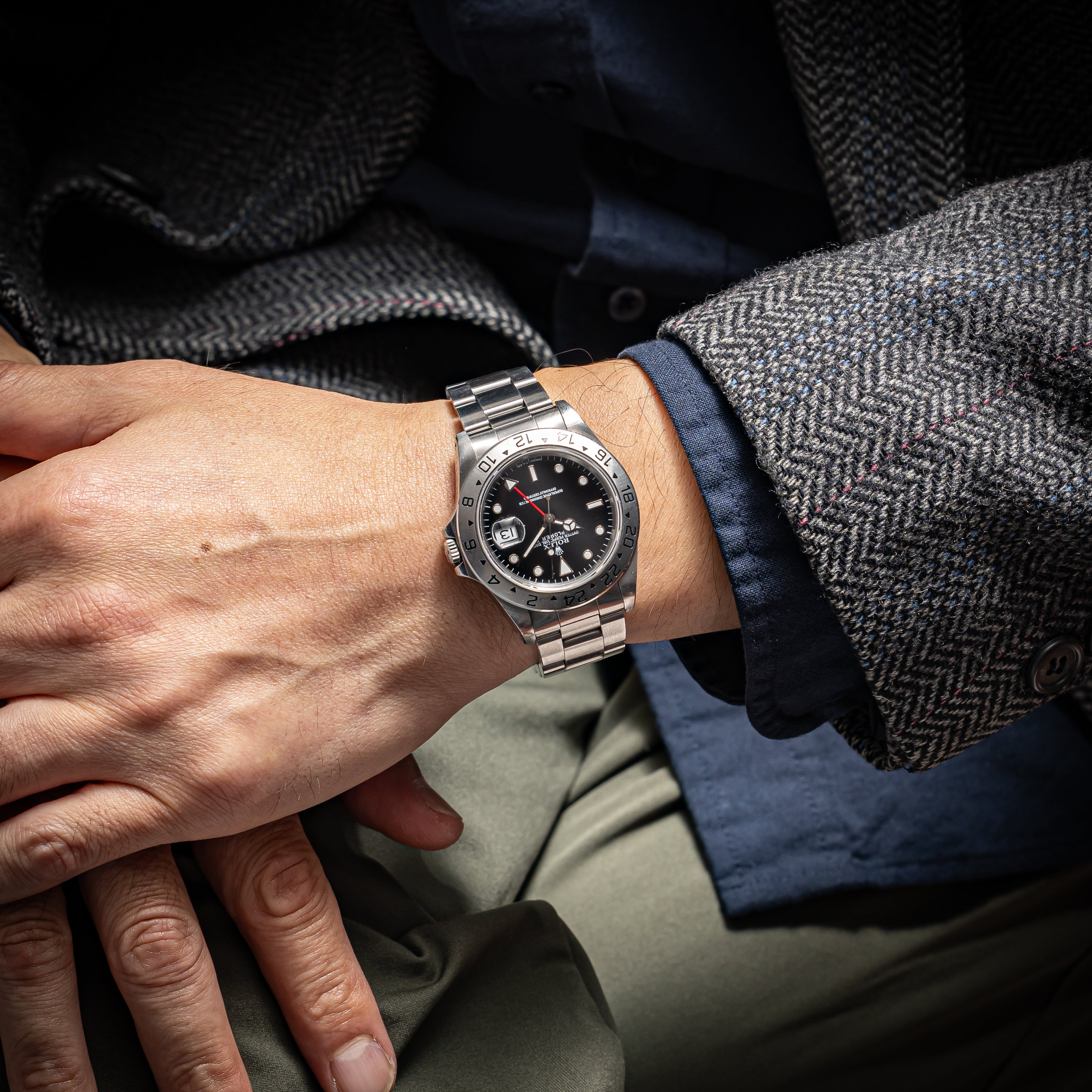 ロレックス エクスプローラーⅡ 1995年製 Ref.16570 箱、ギャラ付き