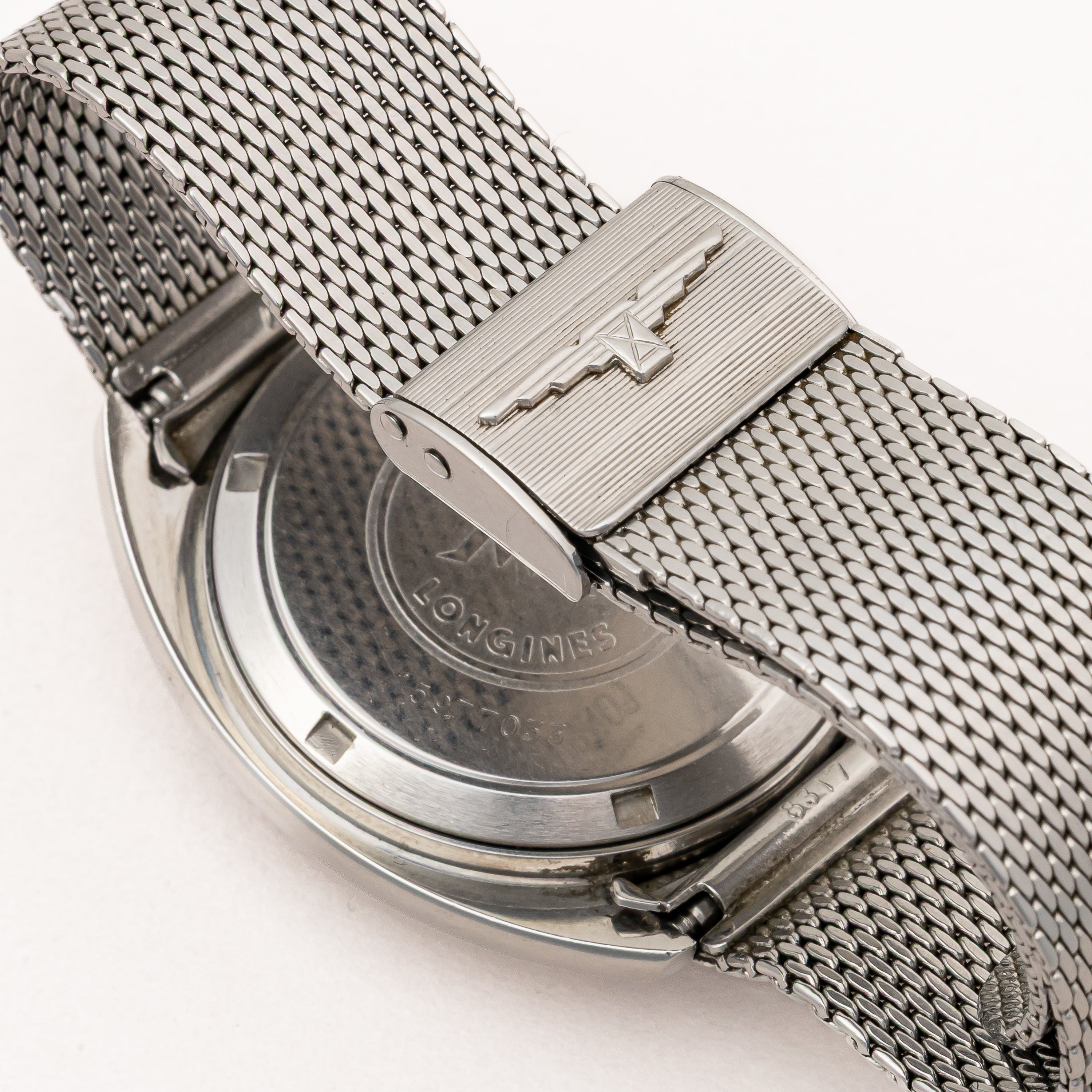 LONGINES ウルトラクロン シルバーダイヤル 純正メッシュブレス付き 10振動自動巻き