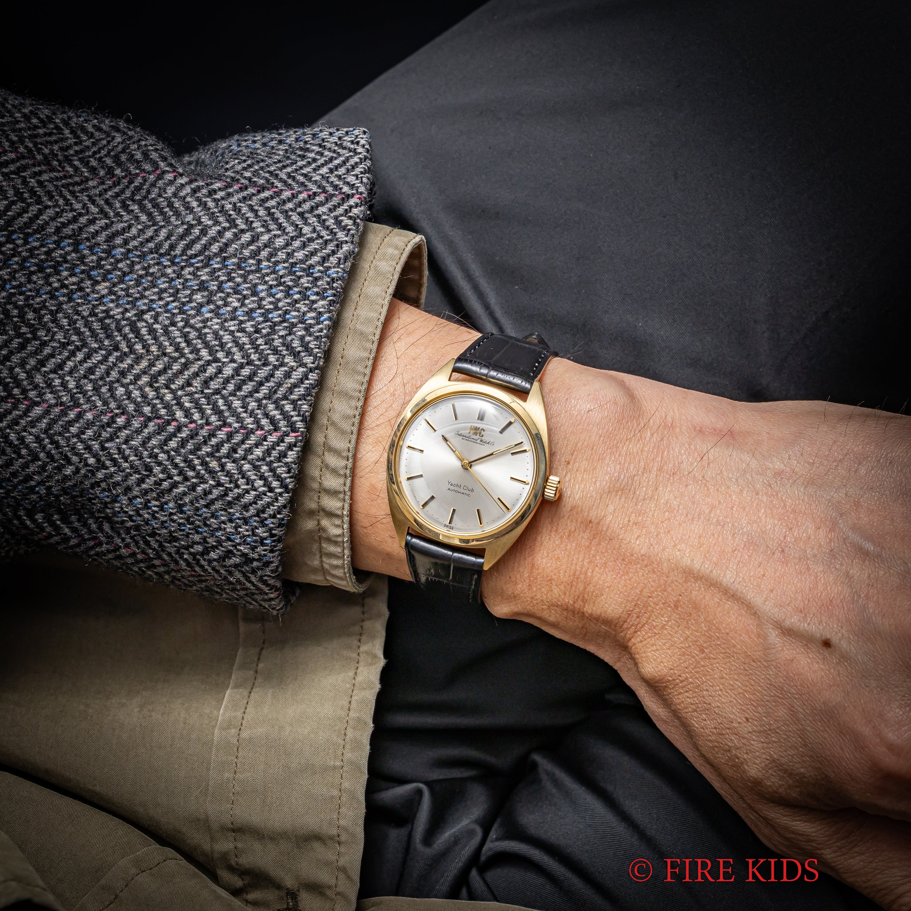 IWC 14金無垢ヨットクラブ バックステン Ref.911A 1971年製 ペラトン式自動巻き Cal.854B ノンデイト