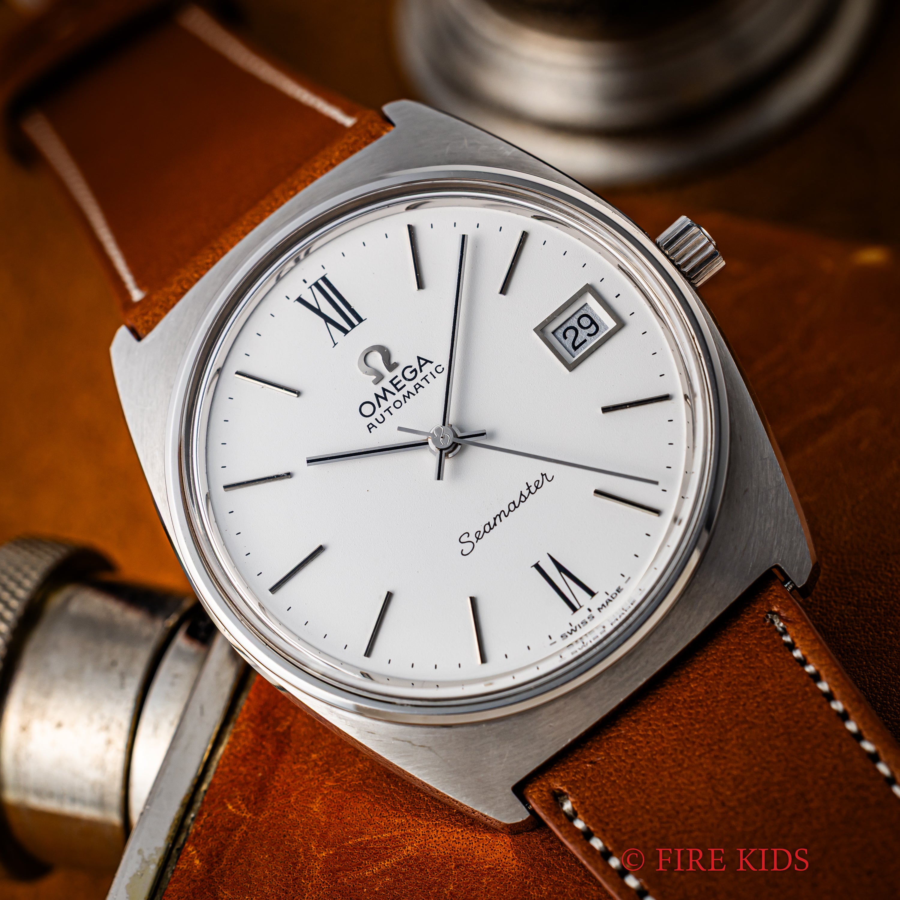 オメガ シーマスターオートマチック 1973年製 Cal.1012 Ref.166.0204 ホワイトローマン