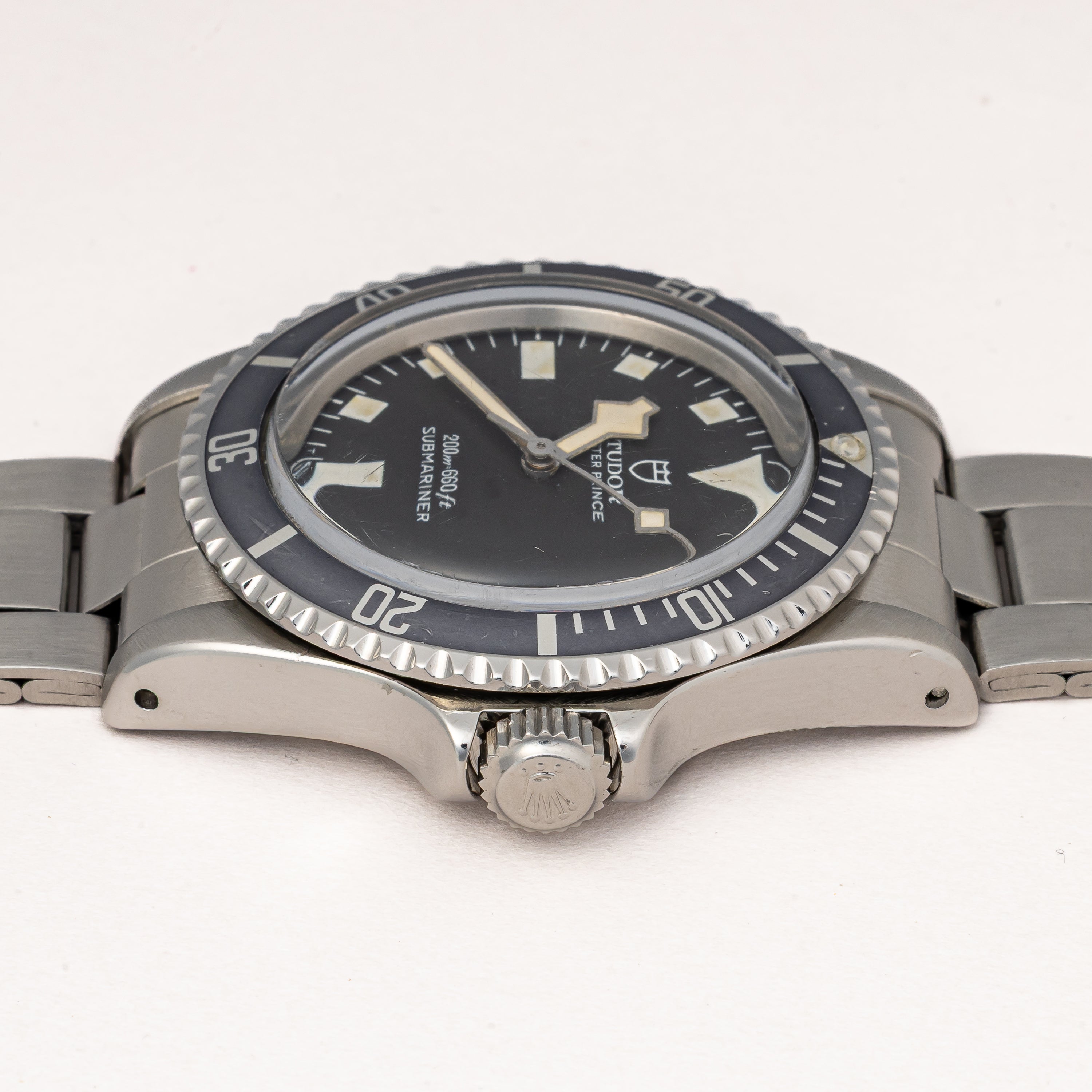 チューダー サブマリーナー 1980年製 スノーフレーク イカサブ ブラック ノンデイト