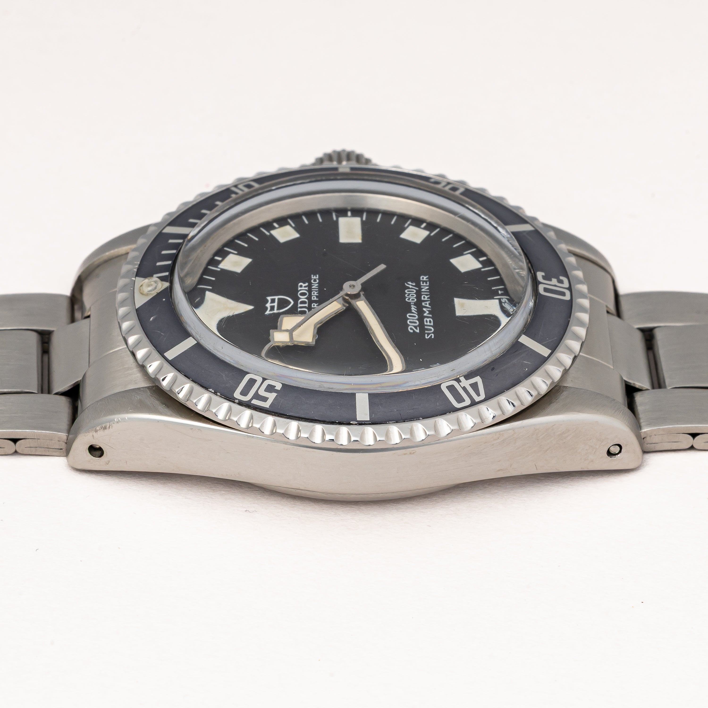 チューダー サブマリーナー 1980年製 スノーフレーク イカサブ ブラック ノンデイト