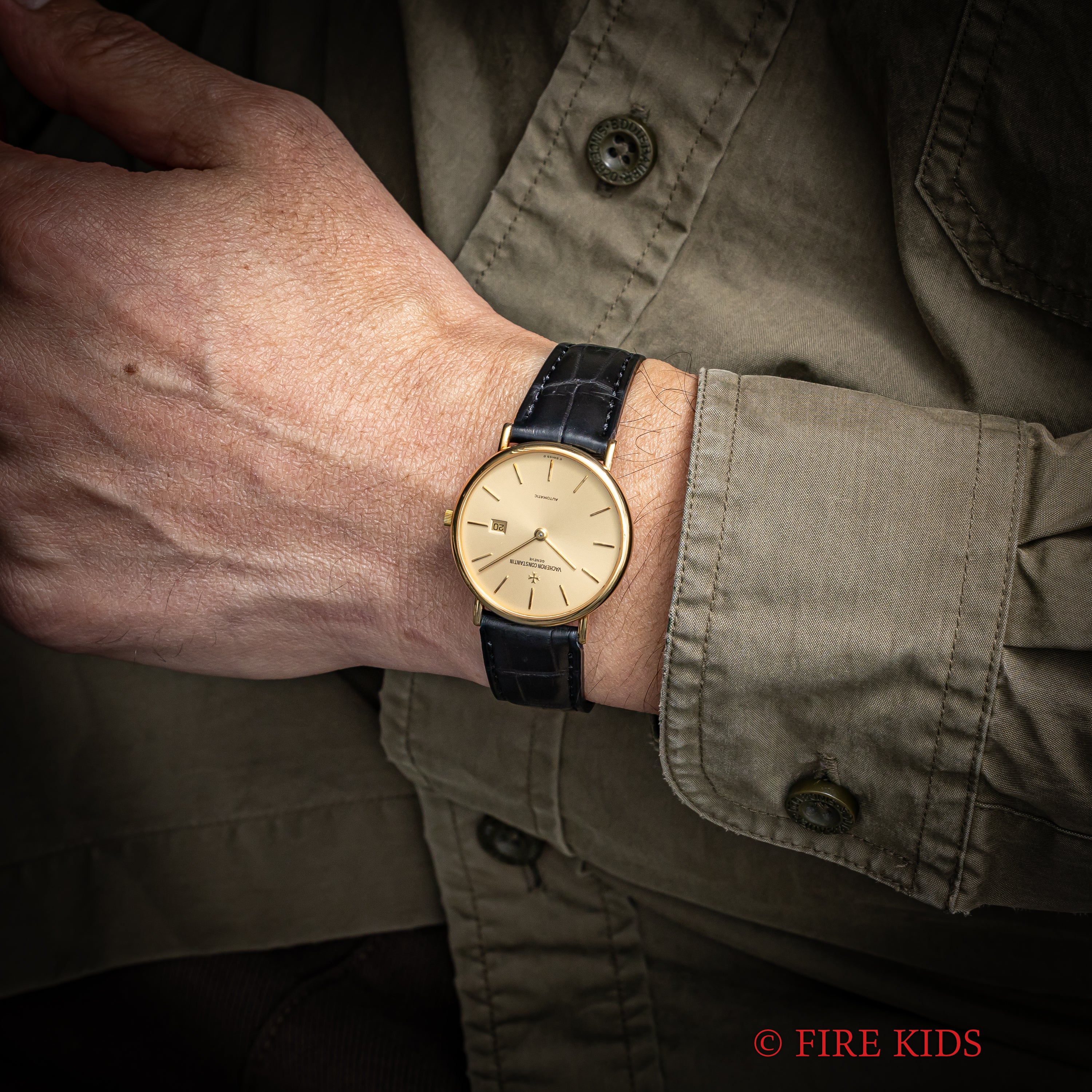 ヴァシュロン・コンスタンタン パトリモニー 自動巻き 1990年代製 Ref.48002/1 Cal.1130.1 18金無垢 ギャラ、箱付き