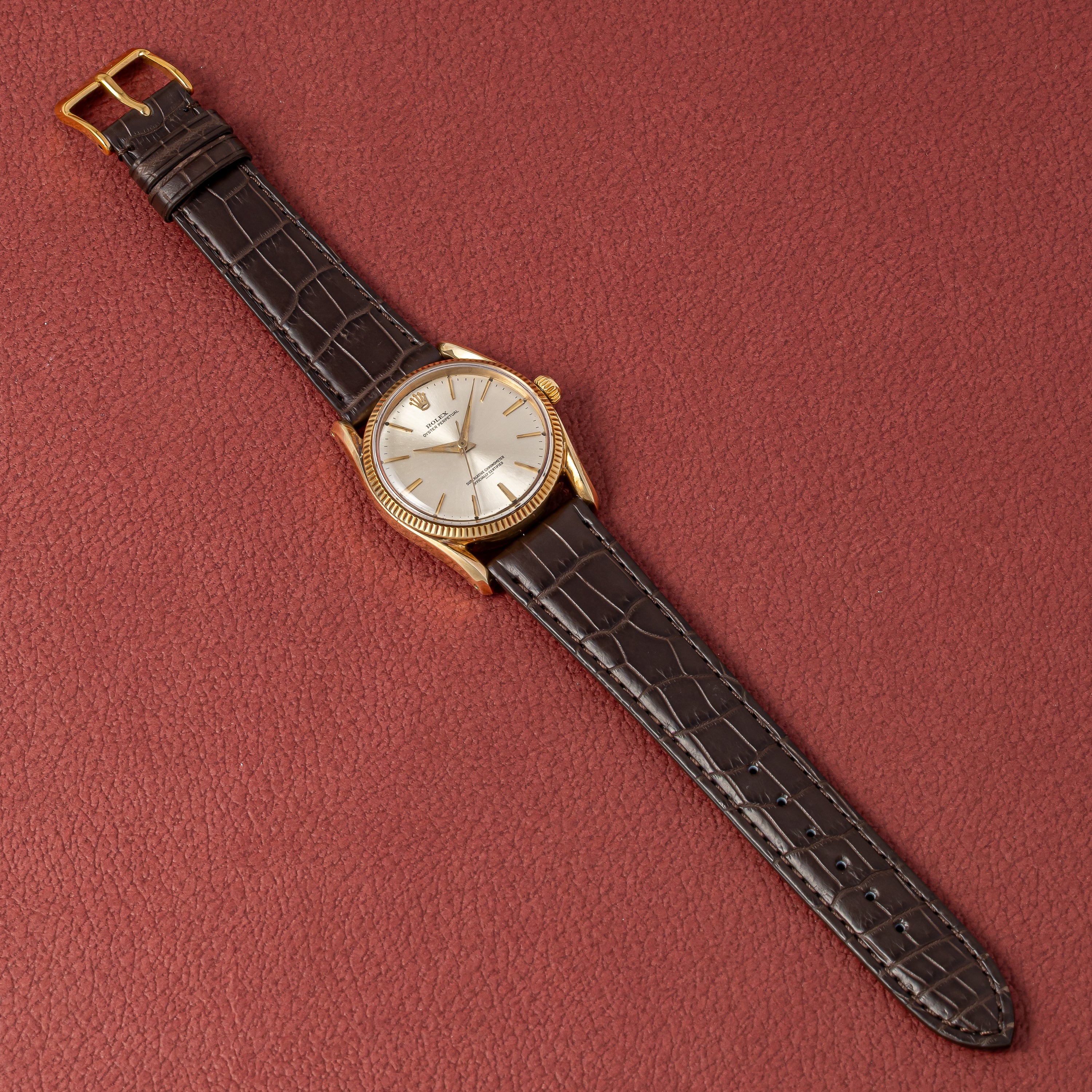 ロレックス オイスターパーペチュアル Ref.1011 1963年製 14KYG ボンベイケース