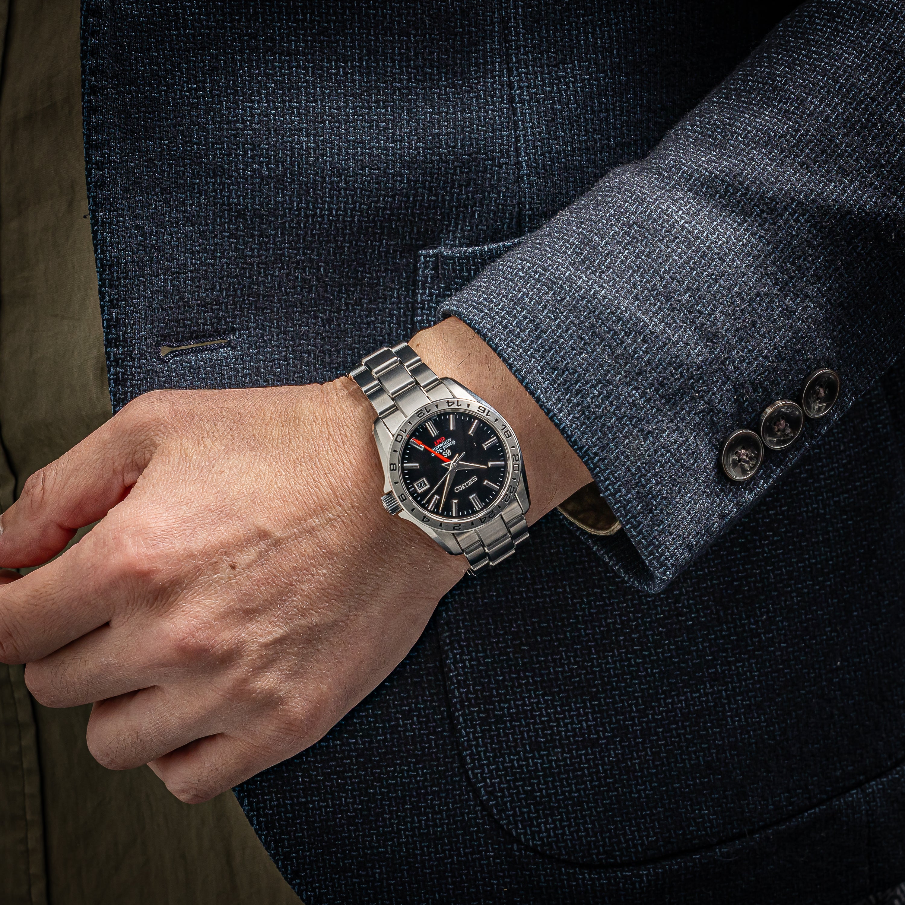 グランドセイコー Ref.9S56-00A0 2002年製 メカニカルオートマチック GMT 箱・ギャラ・修理明細付き