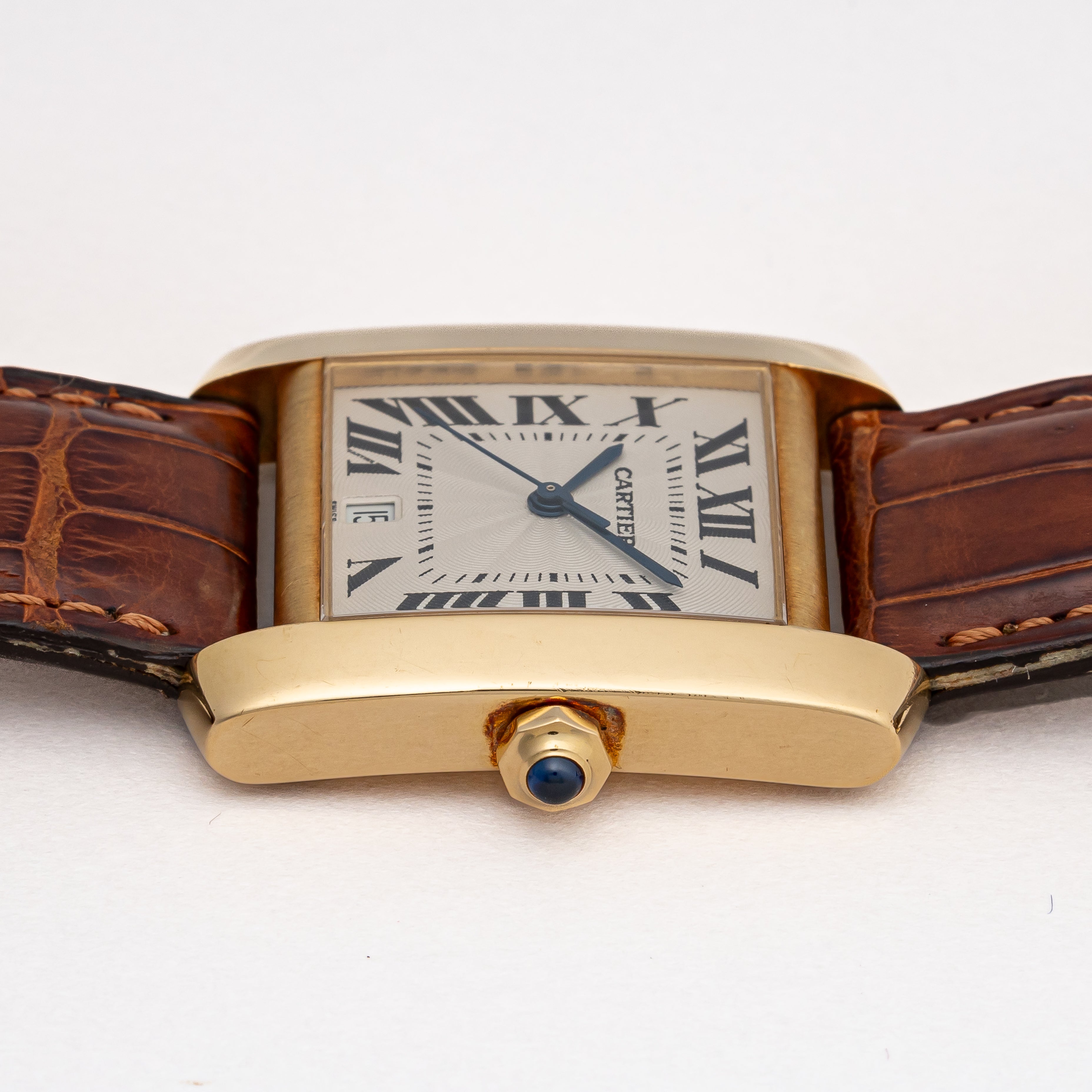 カルティエ タンク フランセーズ 1990年代製 LMサイズ 18金イエローゴールド Ref.1840 ギョウシェダイヤル