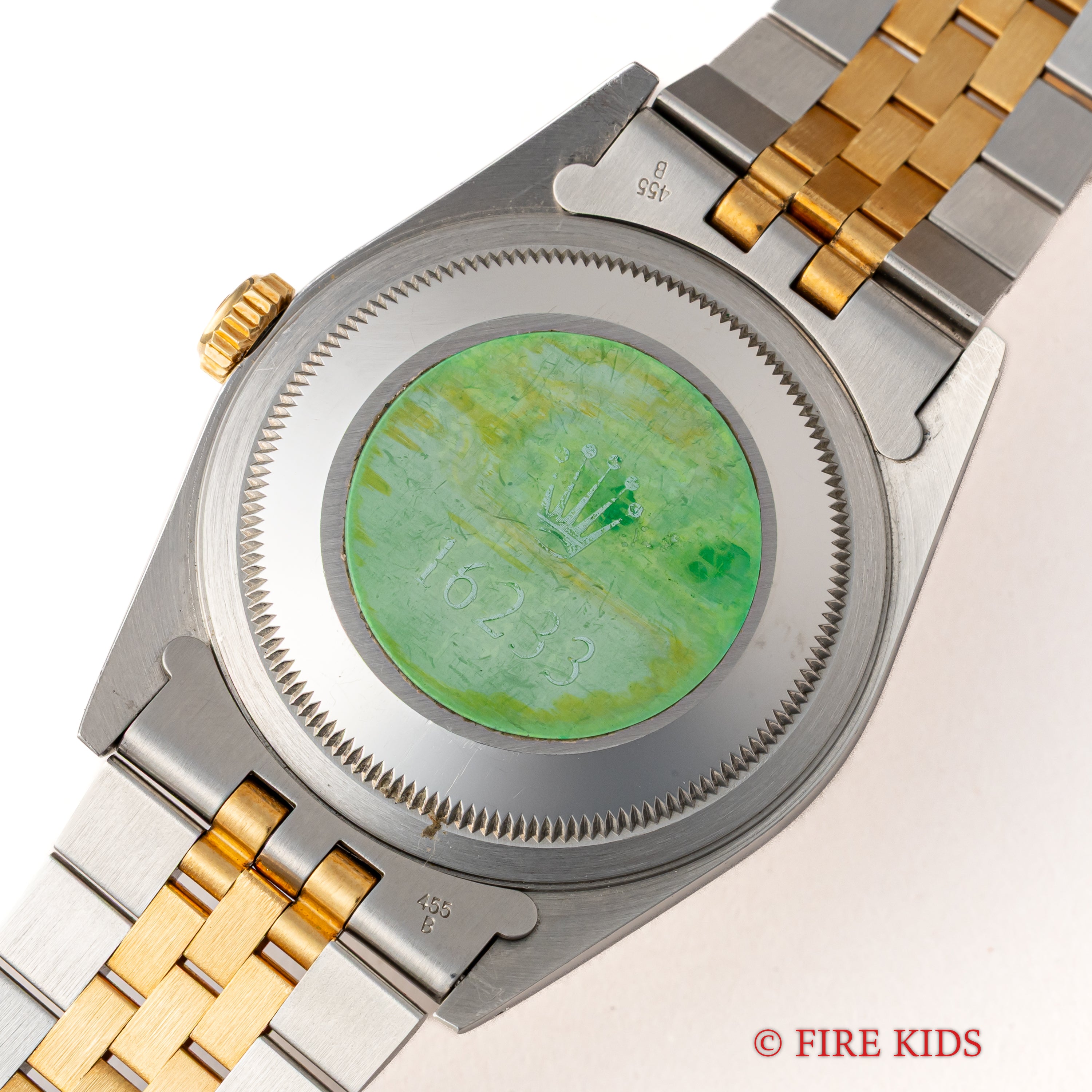 ロレックス デイトジャスト36 コンビ Ref.16233 シャンパンダイヤル 1991年製 箱、ギャランティ、冊子付