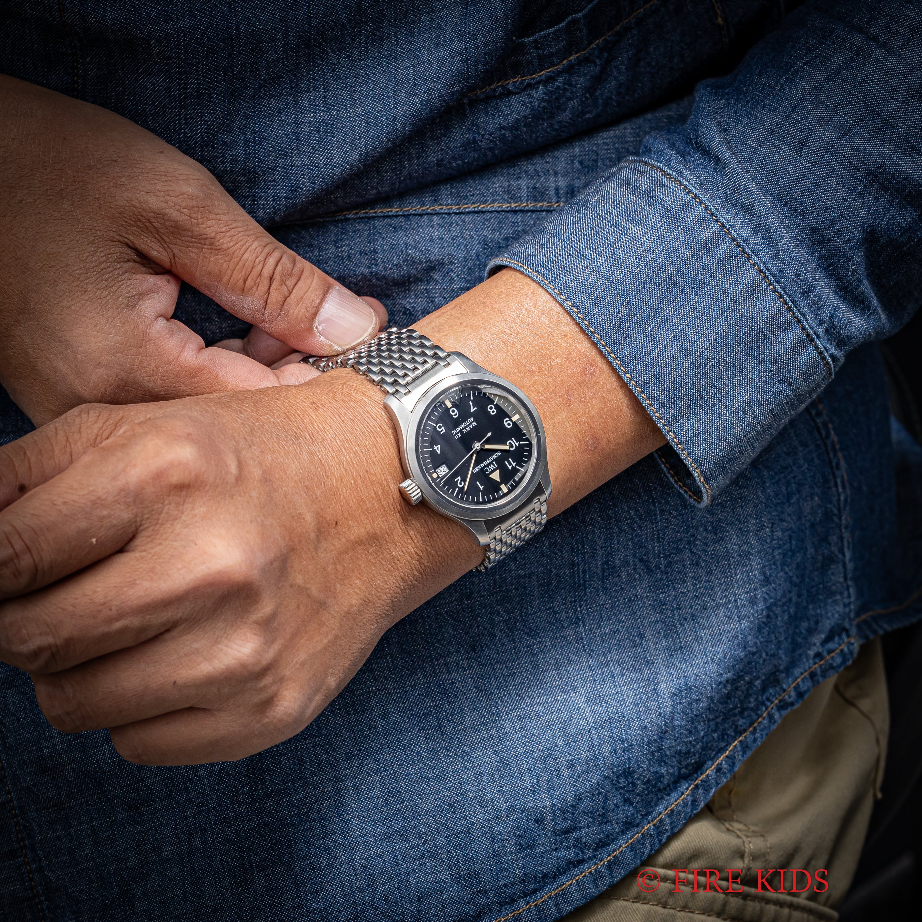 IWC マーク12 1999年製 Cal.884/2 Ref.3241 自動巻き 純正ブレス 箱、ギャラ、タグ付き