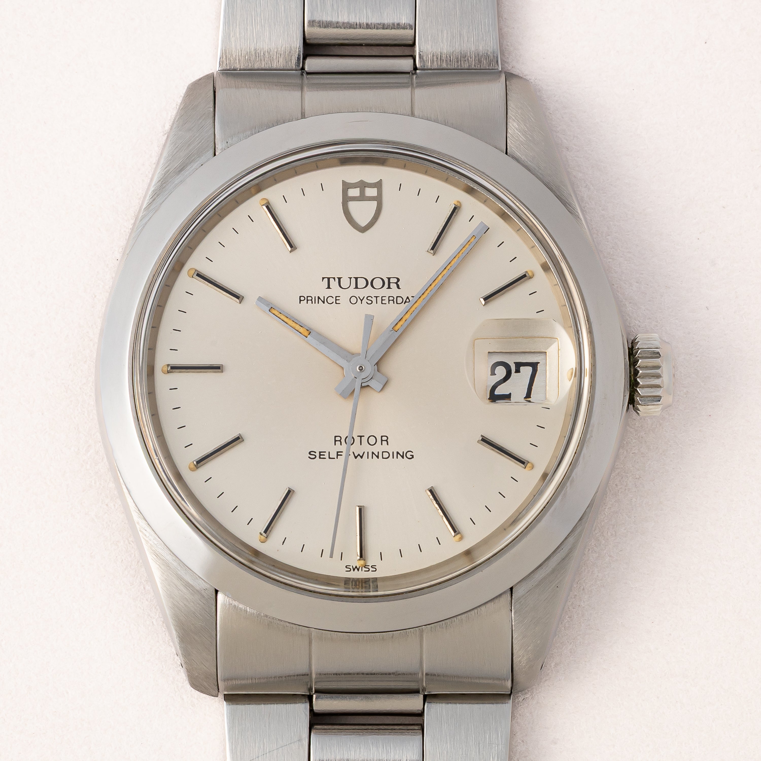 チューダー プリンス オイスターデイト 1984年製 Ref.90520 ロレックス巻きブレス付き 王冠リューズ