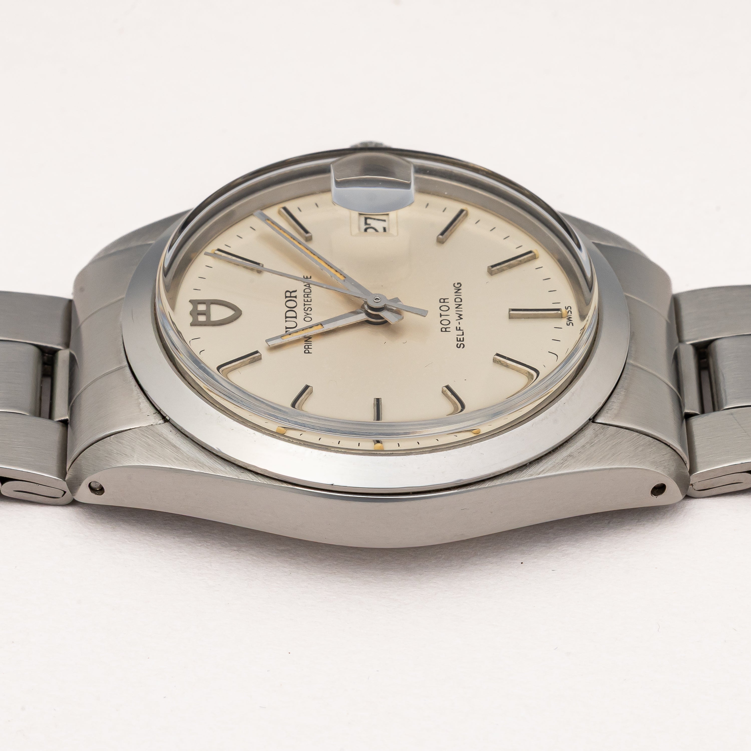 チューダー プリンス オイスターデイト 1984年製 Ref.90520 ロレックス巻きブレス付き 王冠リューズ