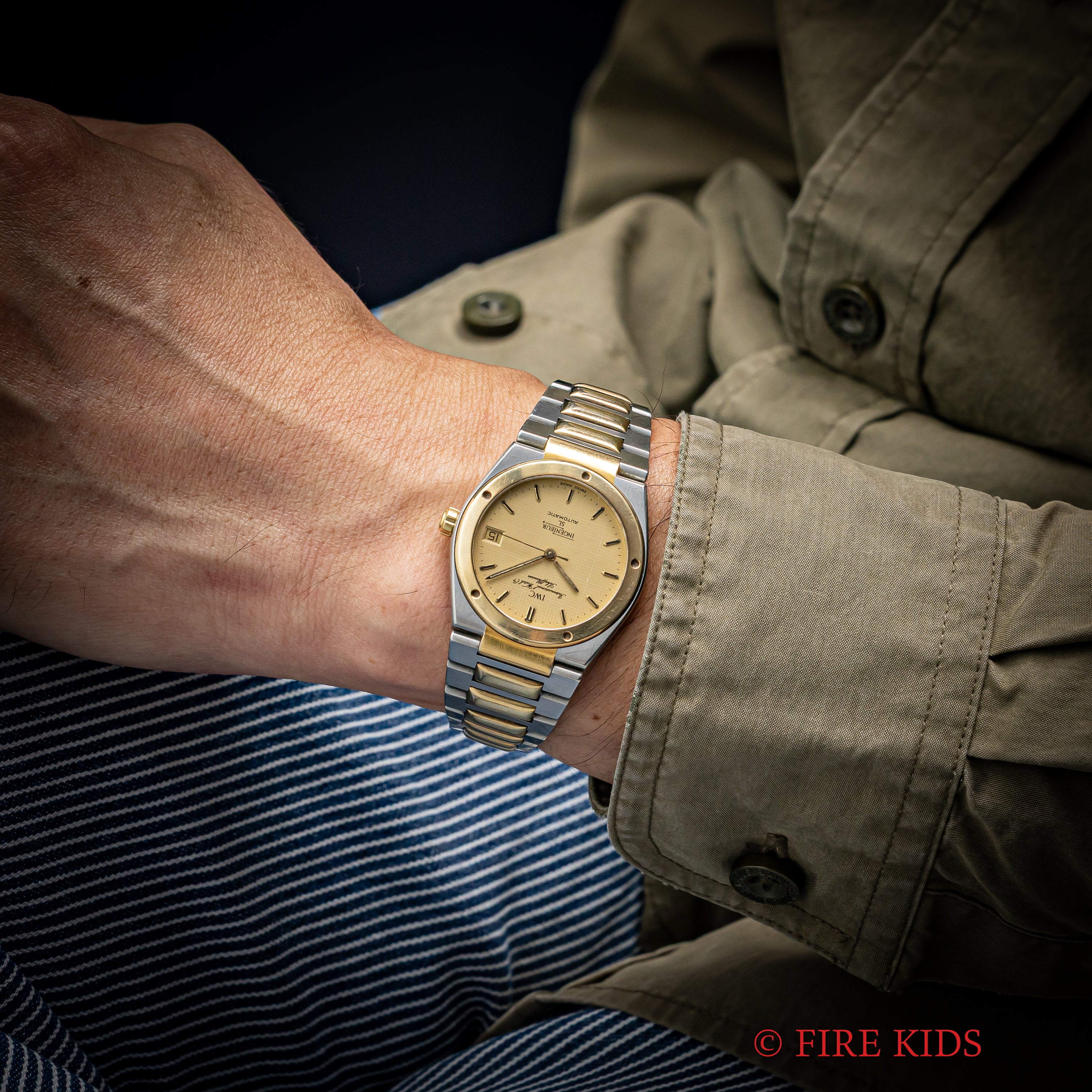 IWC インヂュニアSL 1989年製 Ref.3506 コンビ ジェンタデザイン 耐磁時計 自動巻きクロノメーター