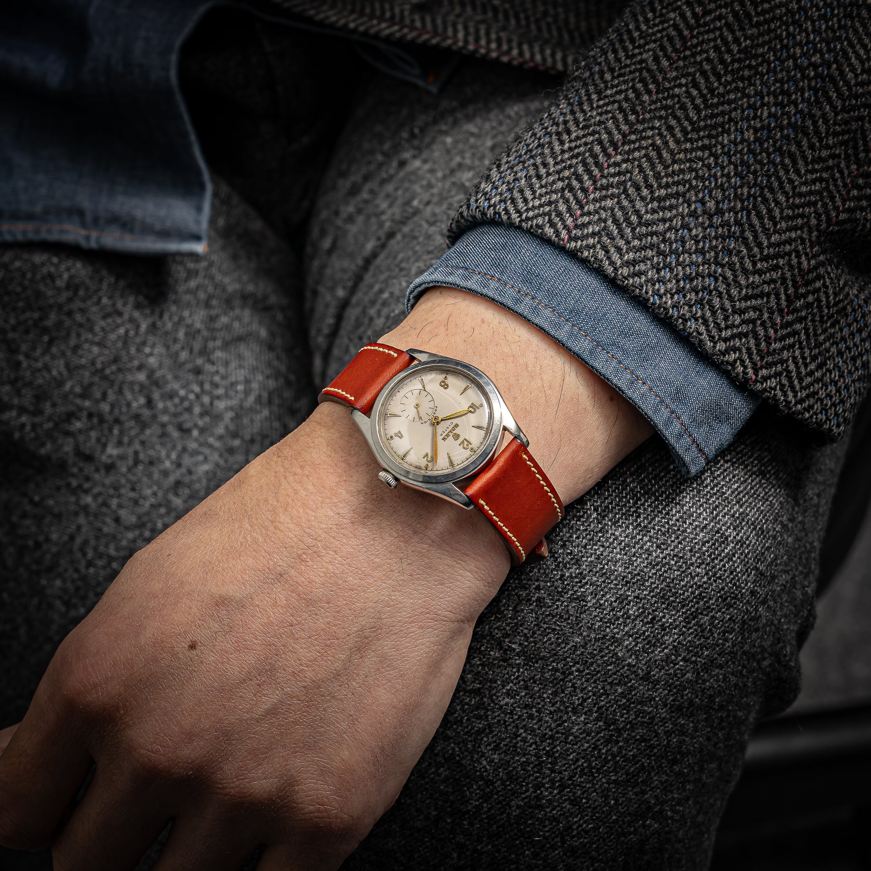 ロレックス オイスター Ref.4499 スモールセコンド 1948年製 飛びアラビアダイヤル 手巻き