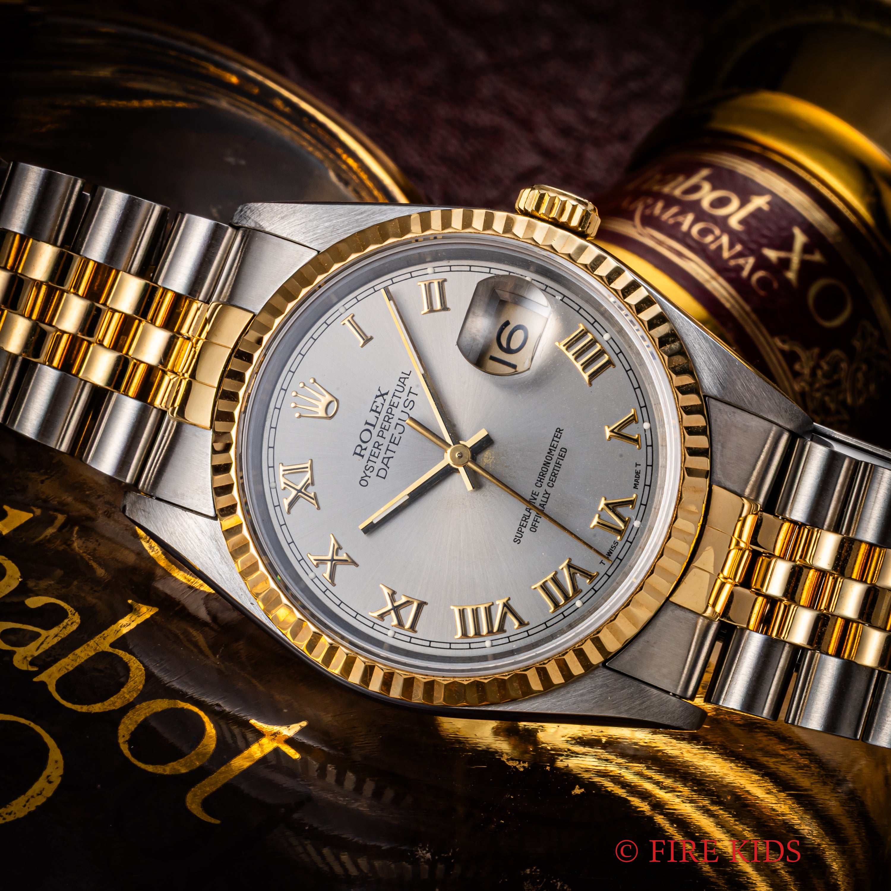 ROLEX 16013 コンビジュビリーブレス　デイトジャスト　16233 YG ロレックス デイトジャスト Ref.16233 シャンパンダイヤル 1993年製