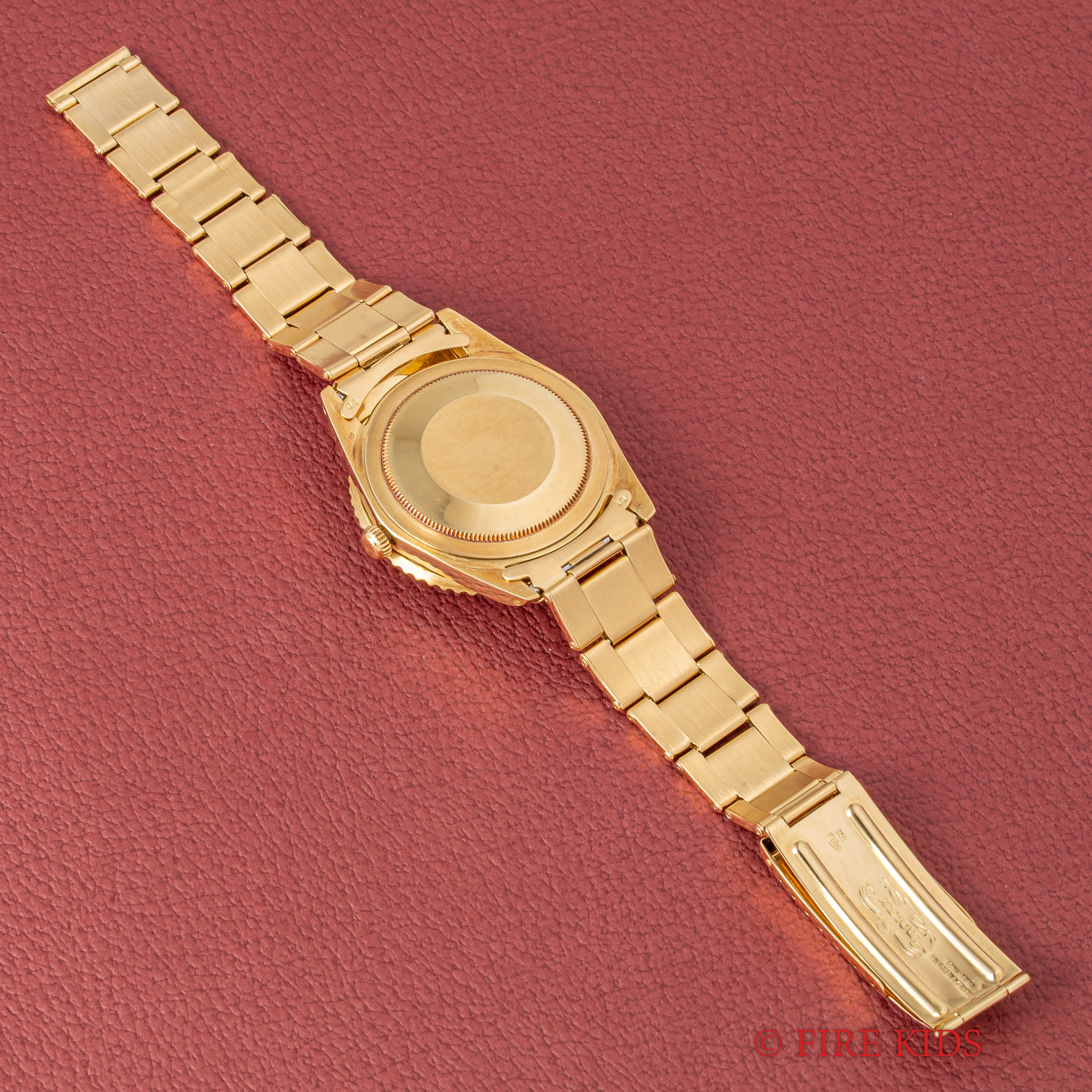 ロレックス 18金無垢GMTマスター Ref.1675 1964年製 ガードレス 茶ツボ ドーフィンハンド 純正金無垢リベットブレス