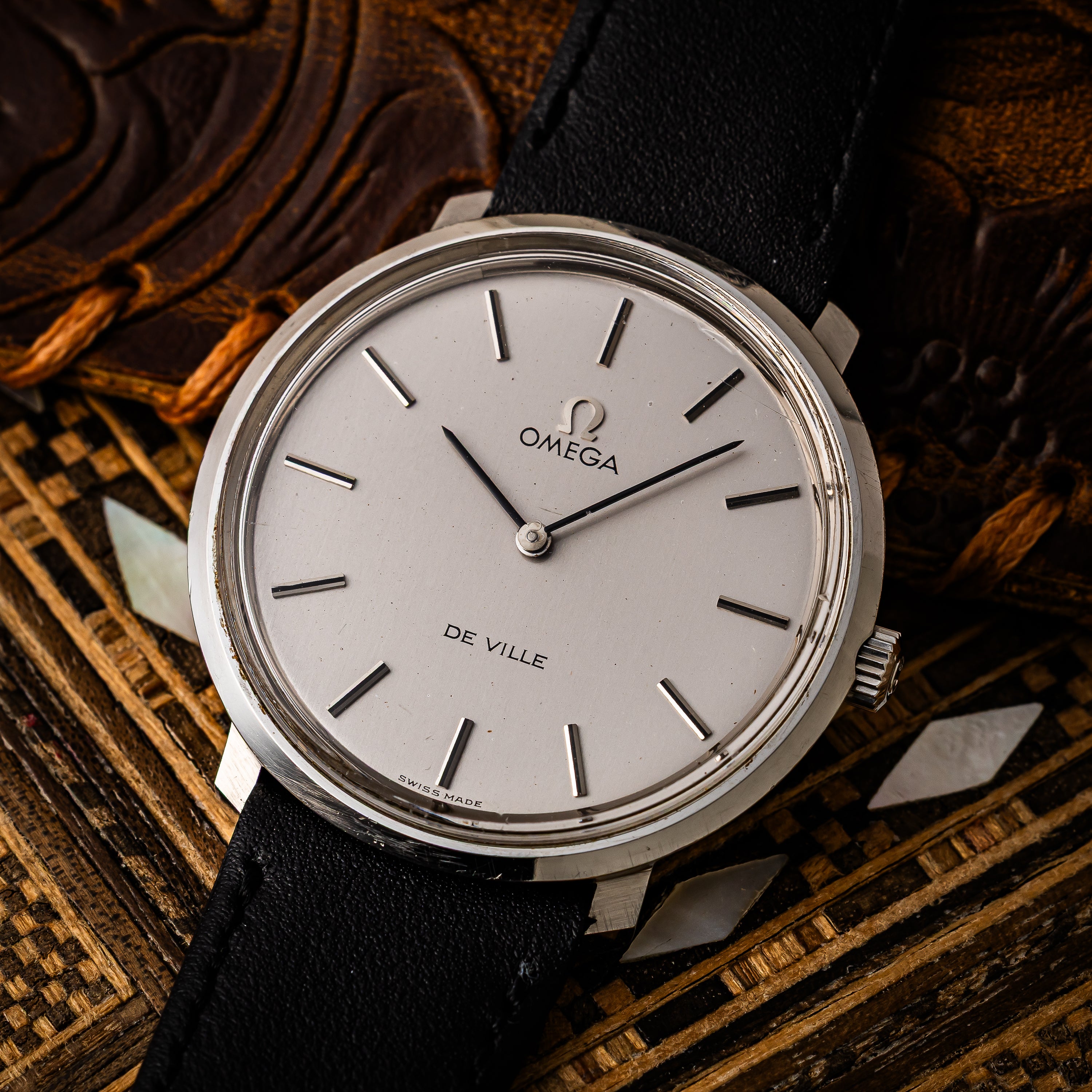 オメガ デ・ヴィル 1973年製 シルバーダイヤル 薄型手巻き
