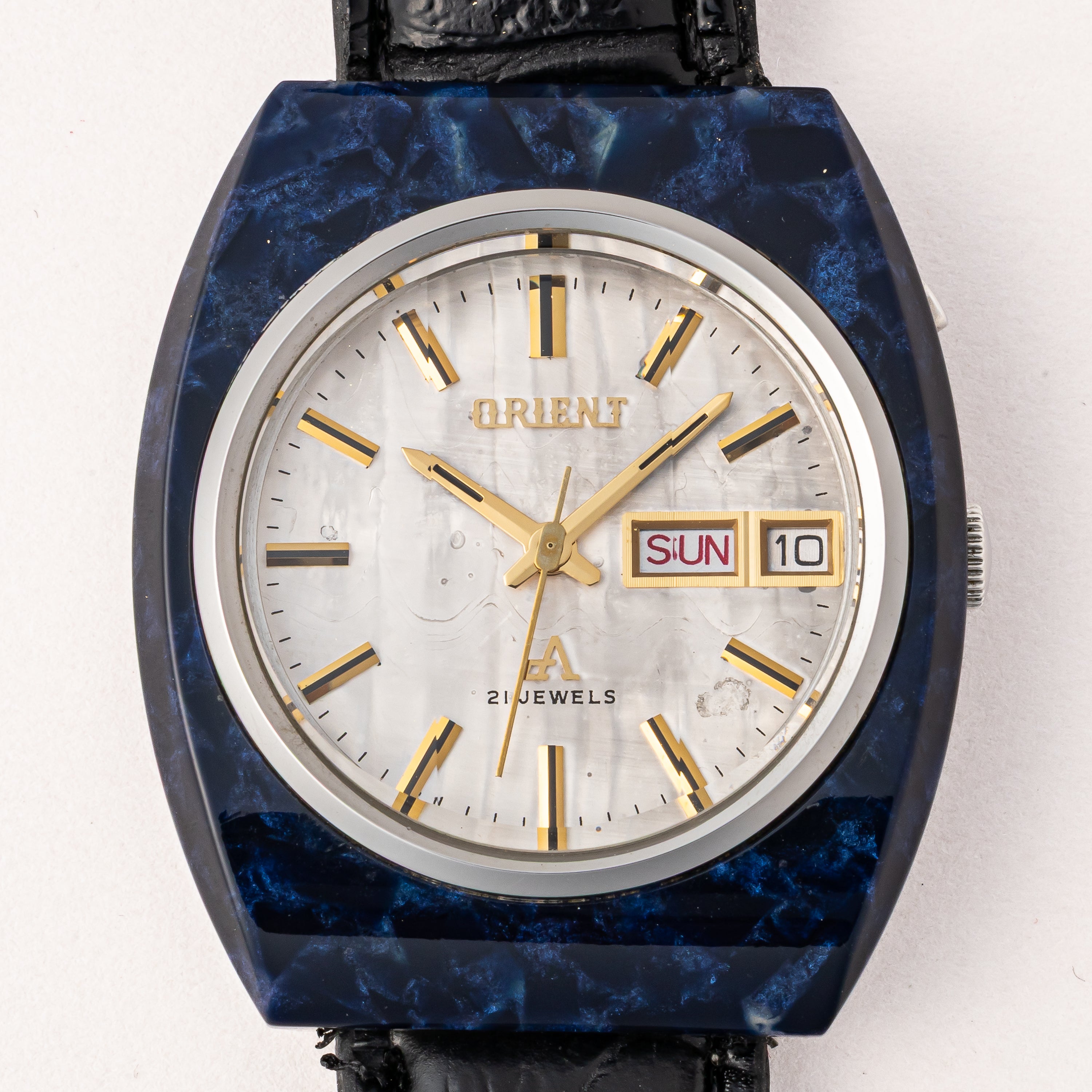 オリエント クロノエース ハイカラーフォーカスDX 1970年代 シェルダイヤル 自動巻