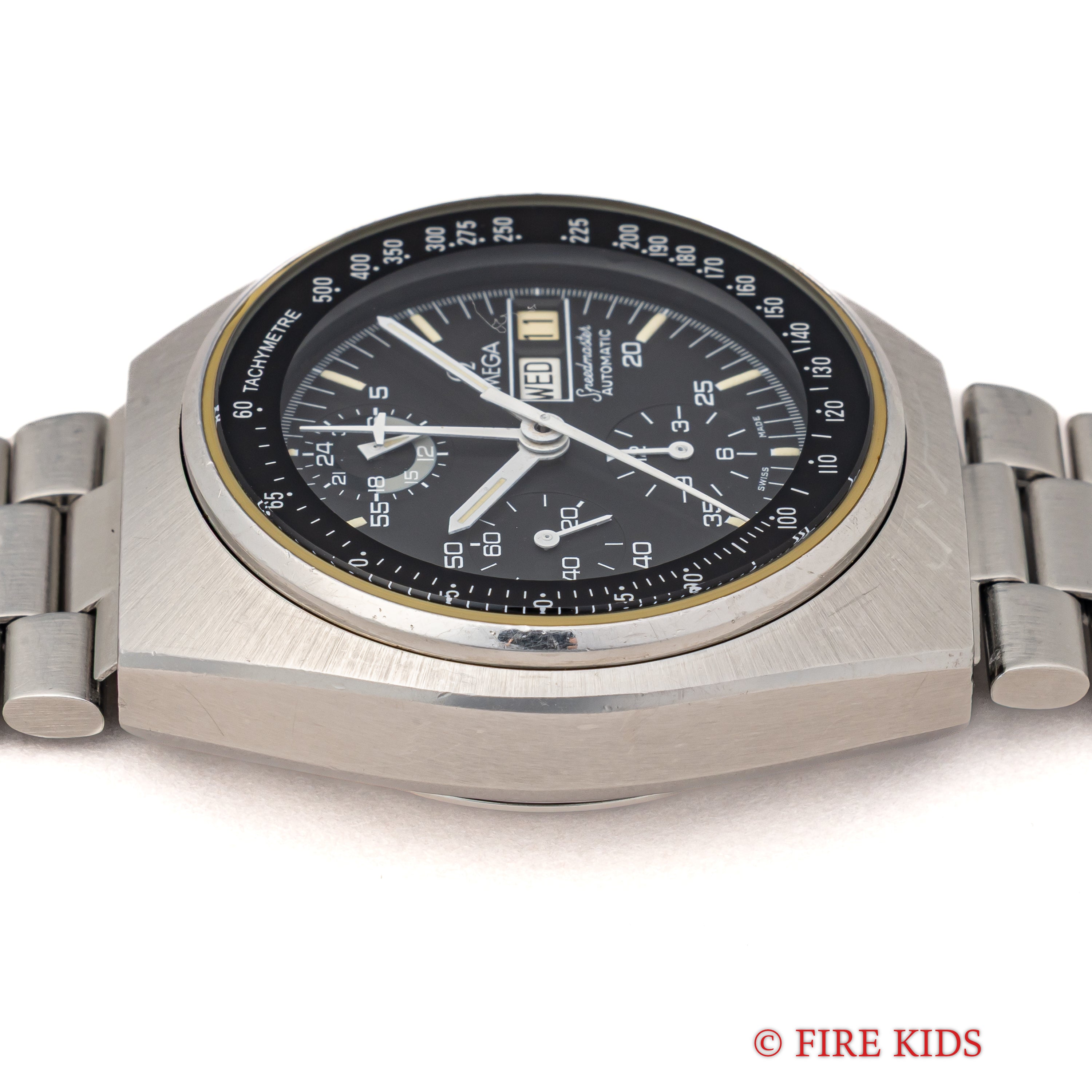 オメガ スピードマスター Mk4.5 1982年製 オリジナルダイヤル 自動巻きクロノグラフ 純正ステンレスブレス