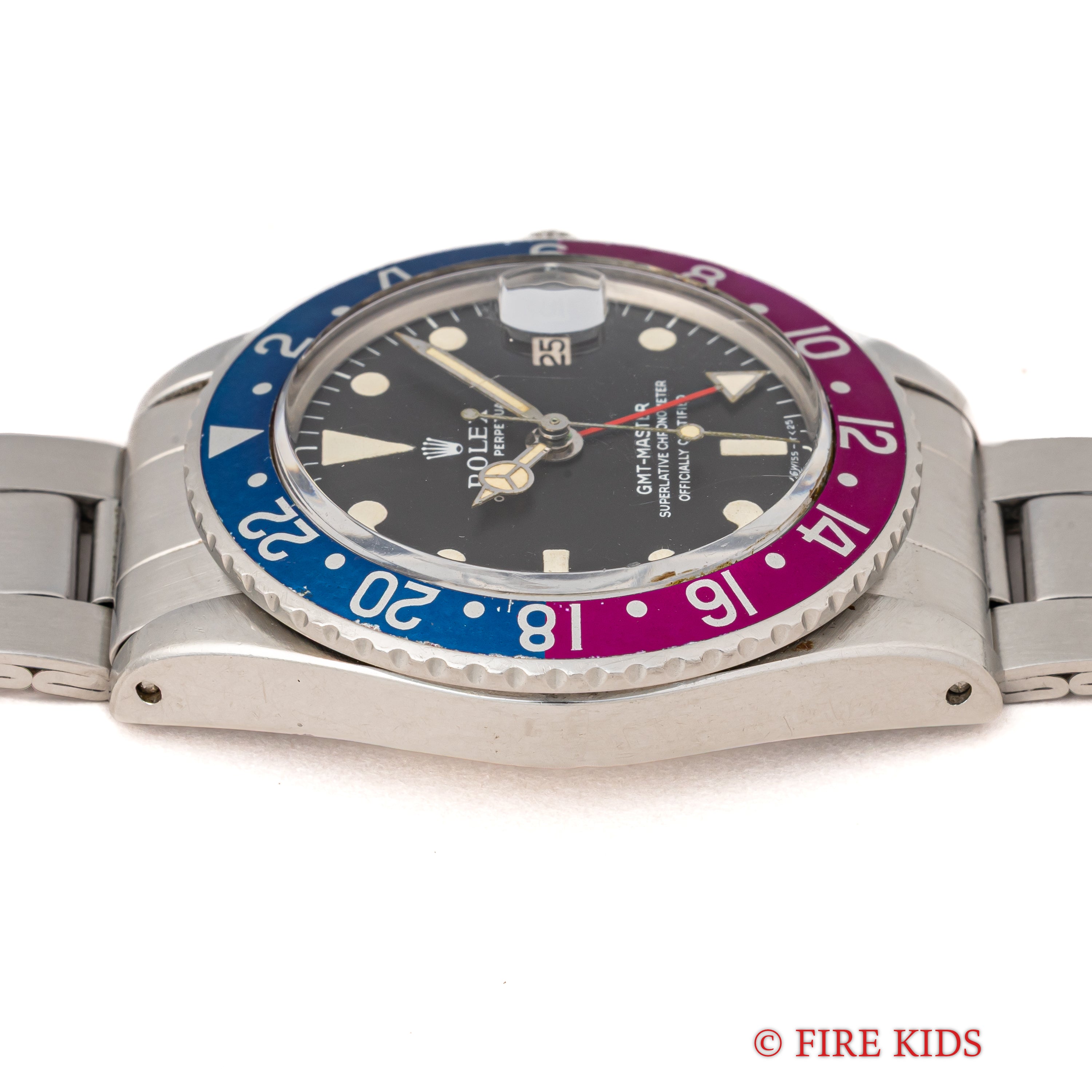 ロレックス GMTマスター ペプシベゼル 1968年製 Ref.1675 ロングEダイヤル フクシアベゼル