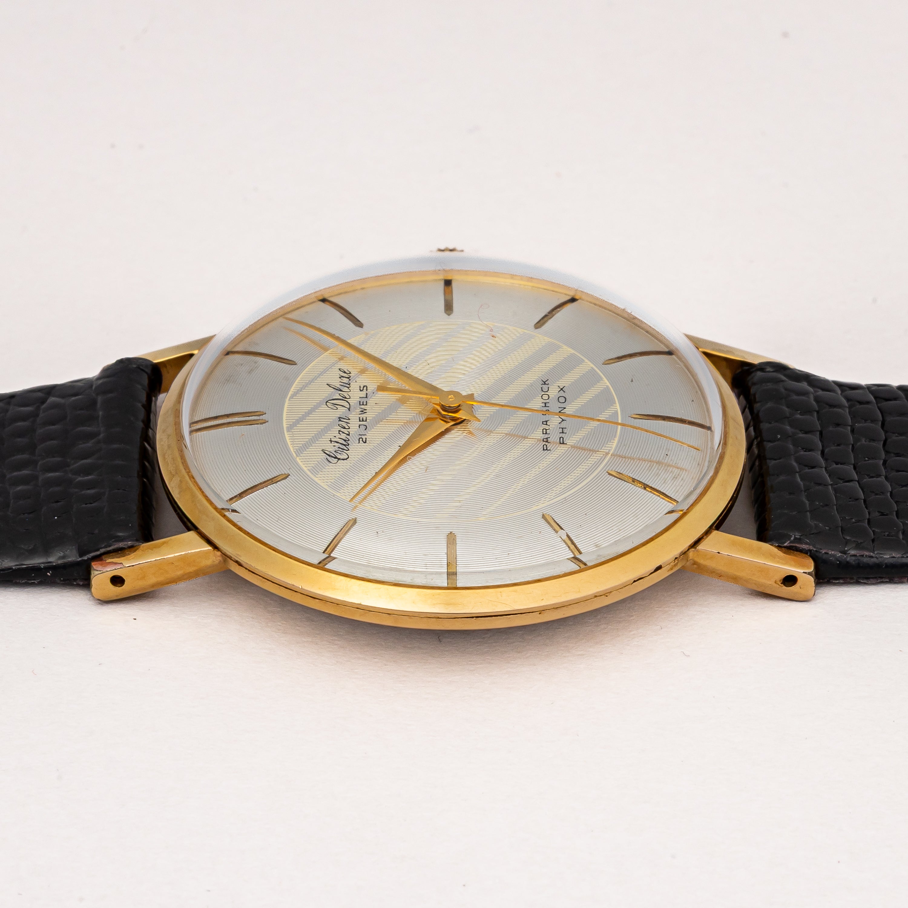 シチズン 1960年製(昭和35年製) デラックス 手巻き 2トーンダイヤル 彫インデックス