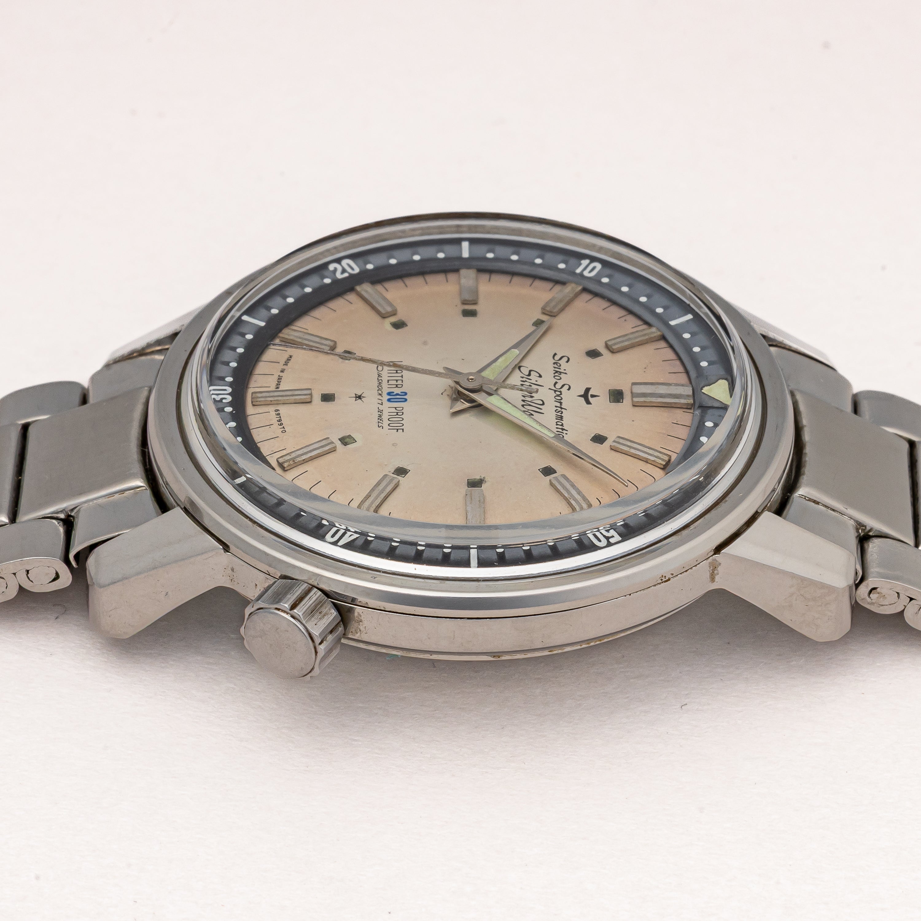 セイコー スポーツマチック シルバーウェーブ 1964年製 Ref.69799 回転ベゼル 自動巻