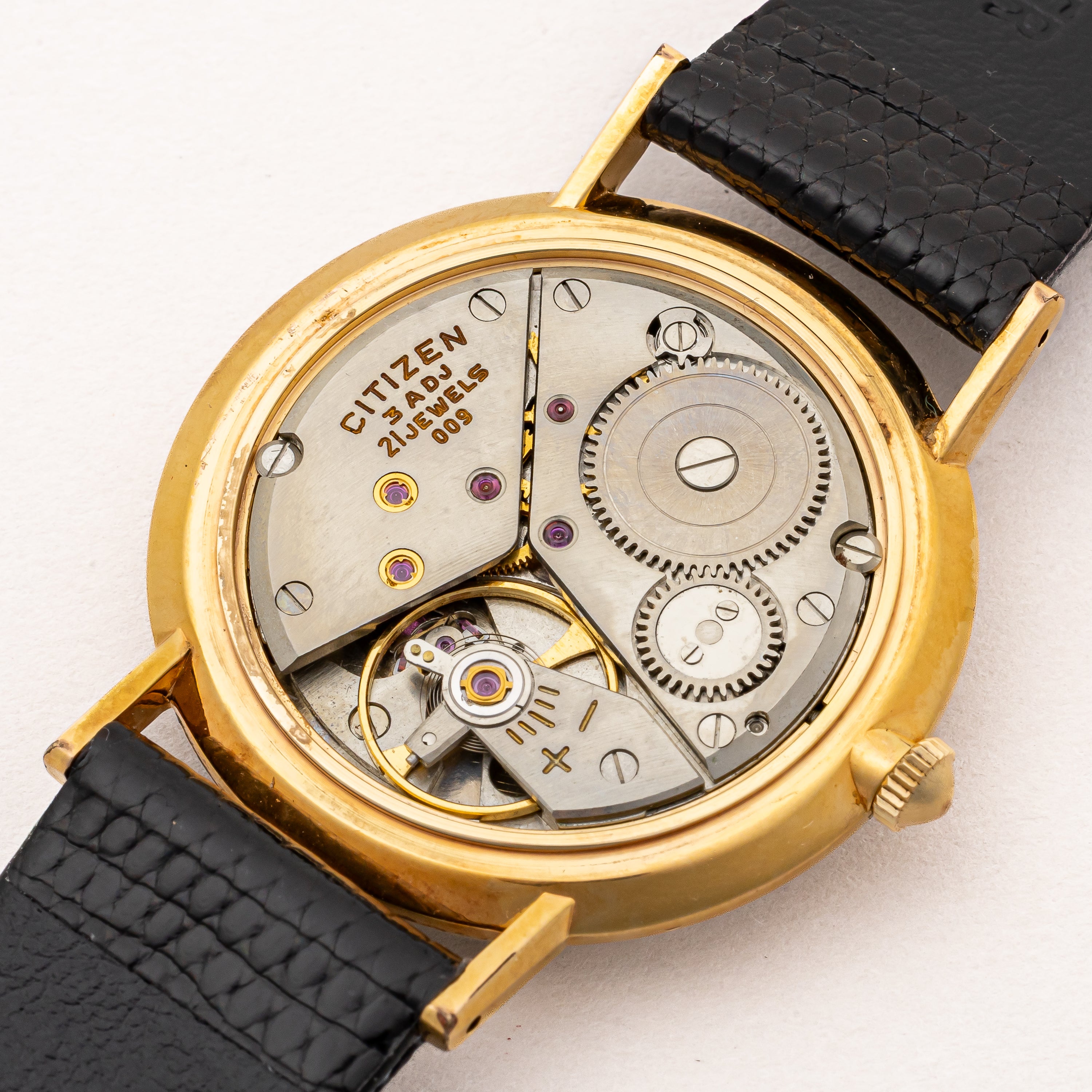 シチズン 1960年製(昭和35年製) デラックス 手巻き 2トーンダイヤル 彫インデックス