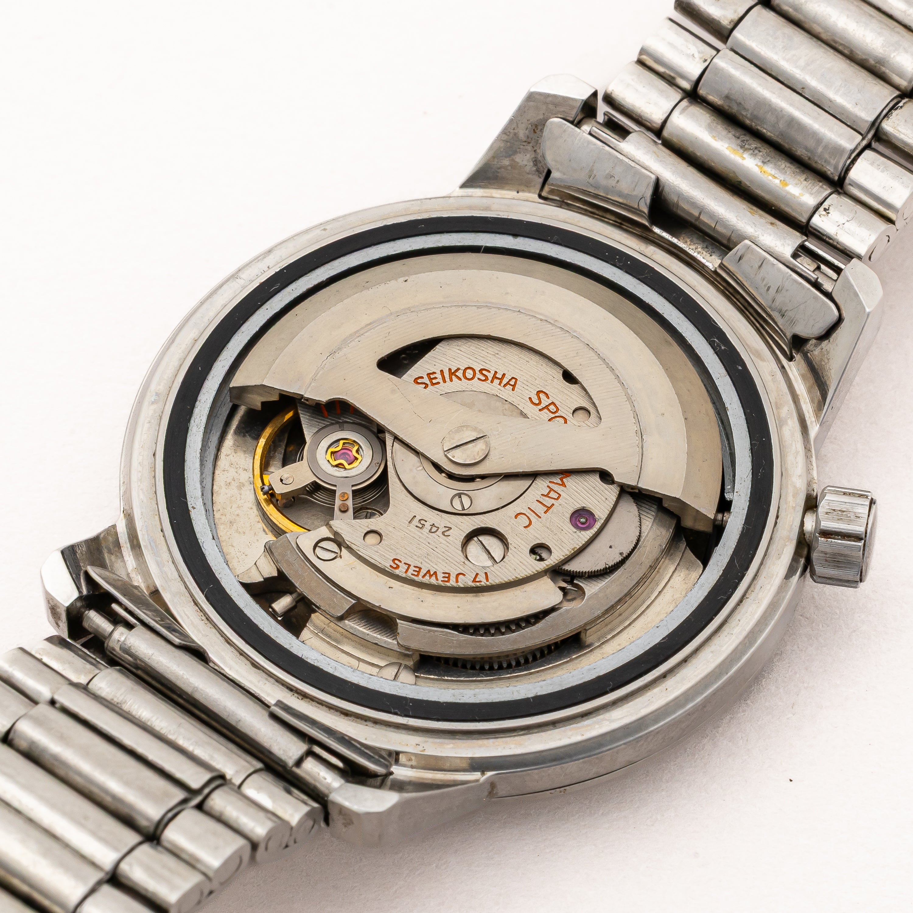 セイコー スポーツマチック シルバーウェーブ 1964年製 Ref.69799 回転ベゼル 自動巻