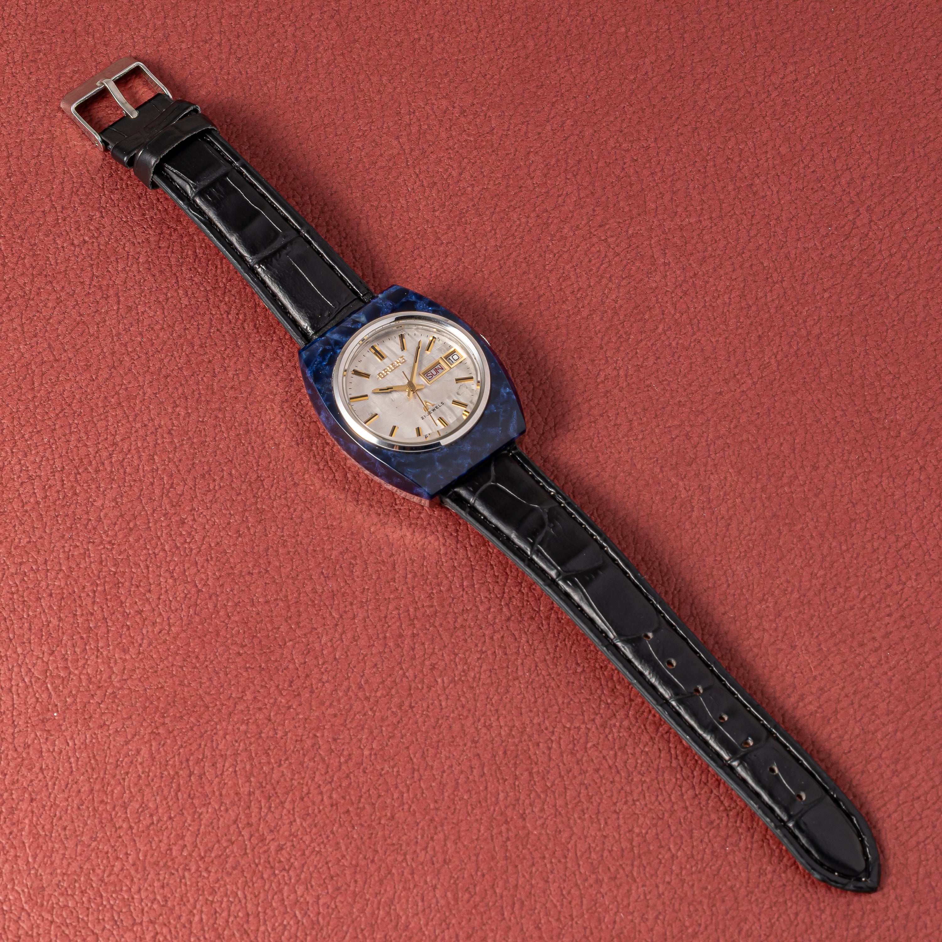 オリエント クロノエース ハイカラーフォーカスDX 1970年代 シェルダイヤル 自動巻